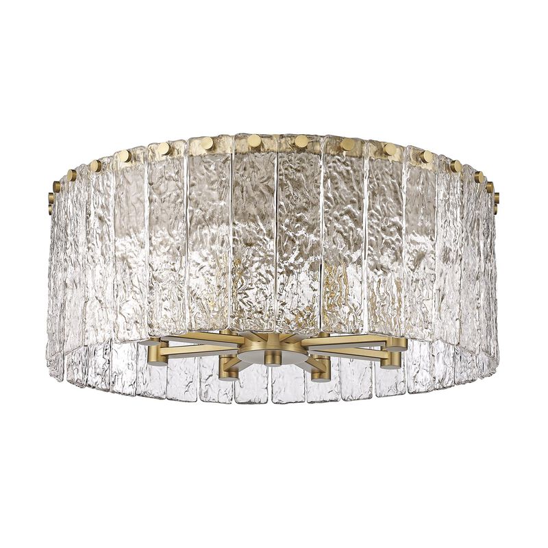 Glacier 20 Inch 8 Light Flush Mount by Z-Lite
