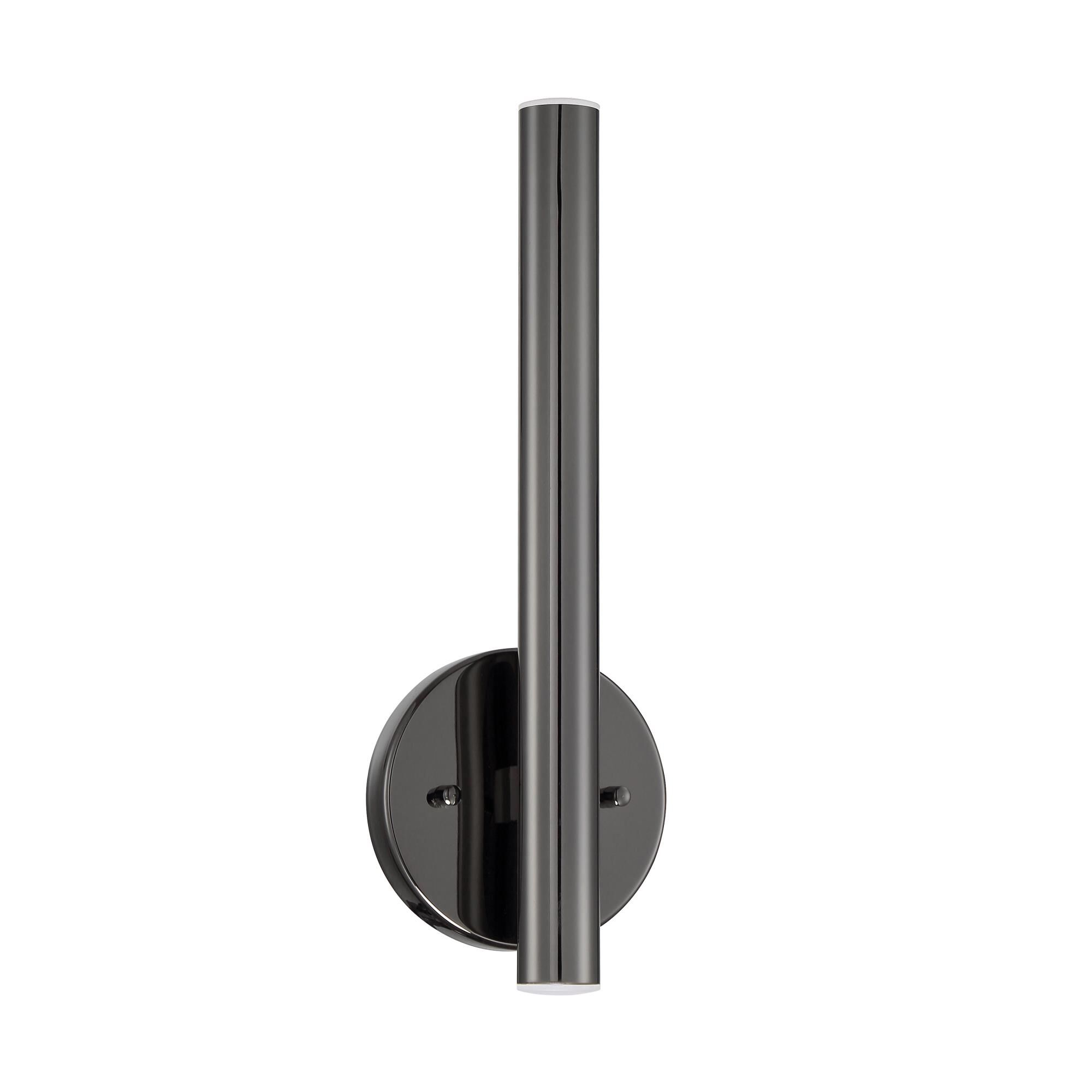 Shown in Pearl Black finish and Steel glass and Steel shade