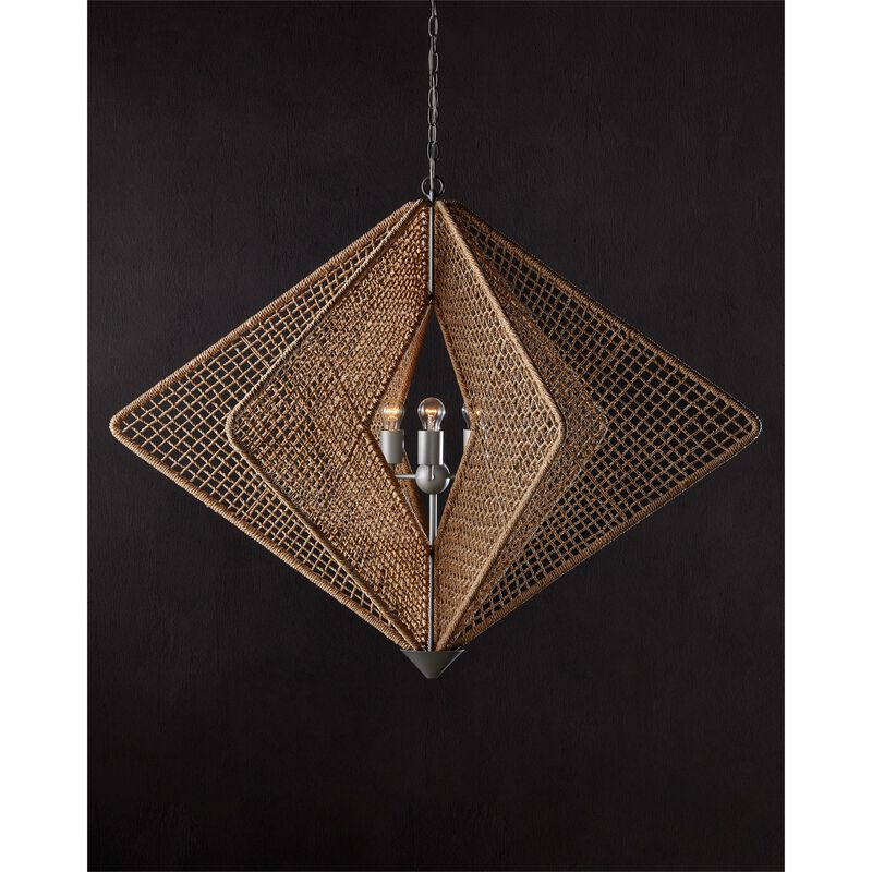 Hiroshi Koshitaka Shizen 47 Inch 3 Light Chandelier by Currey and Company
