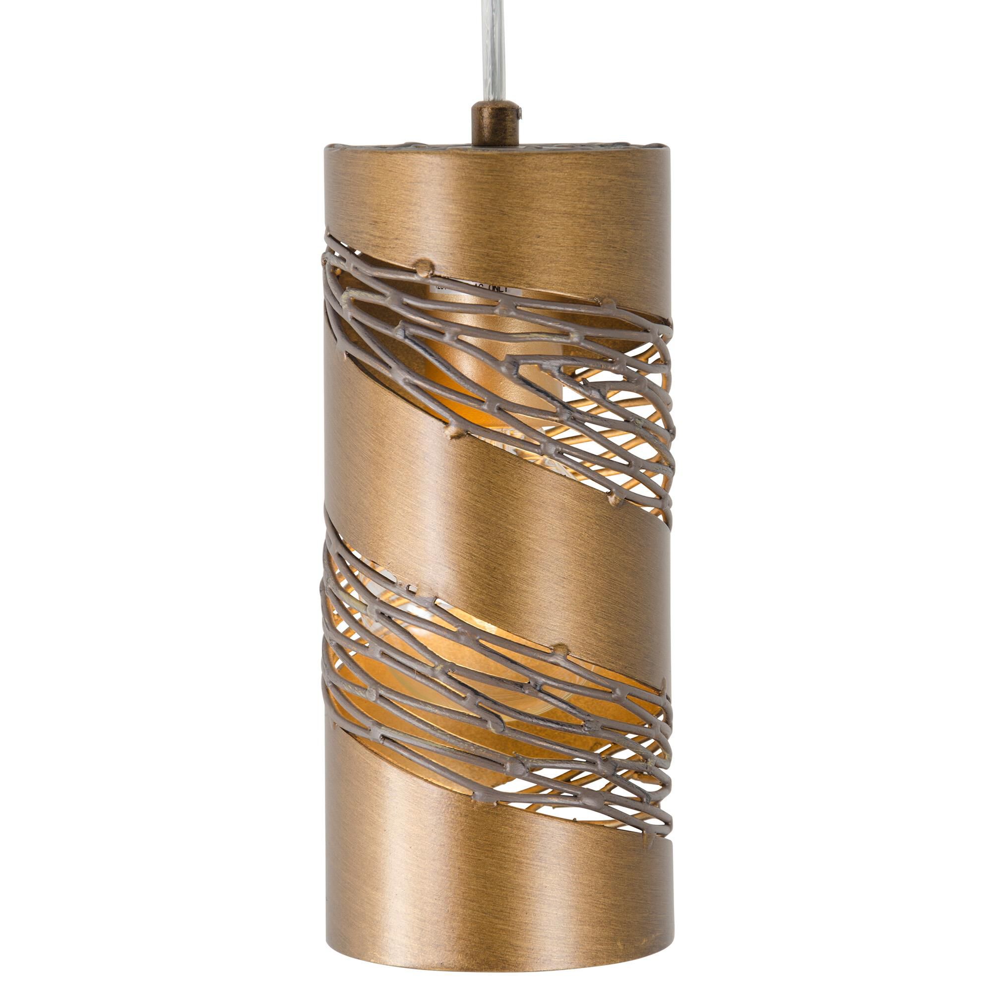 Shown in Hammered Ore finish and Hammered Ore glass and Hand-Forged Recycled Steel shade