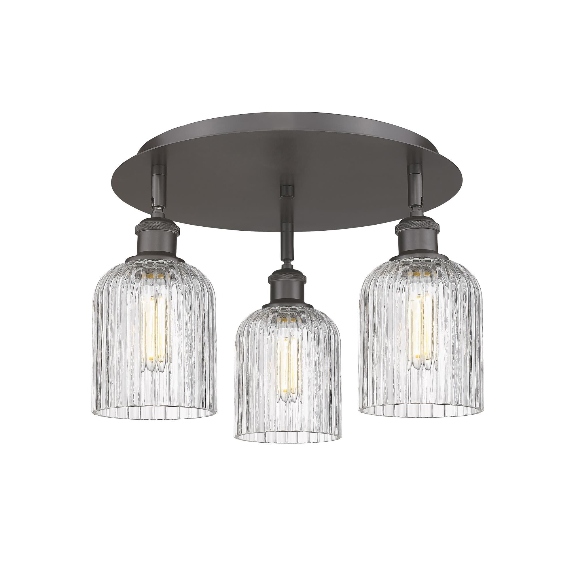 Shown in Oil Rubbed Bronze finish and Clear glass