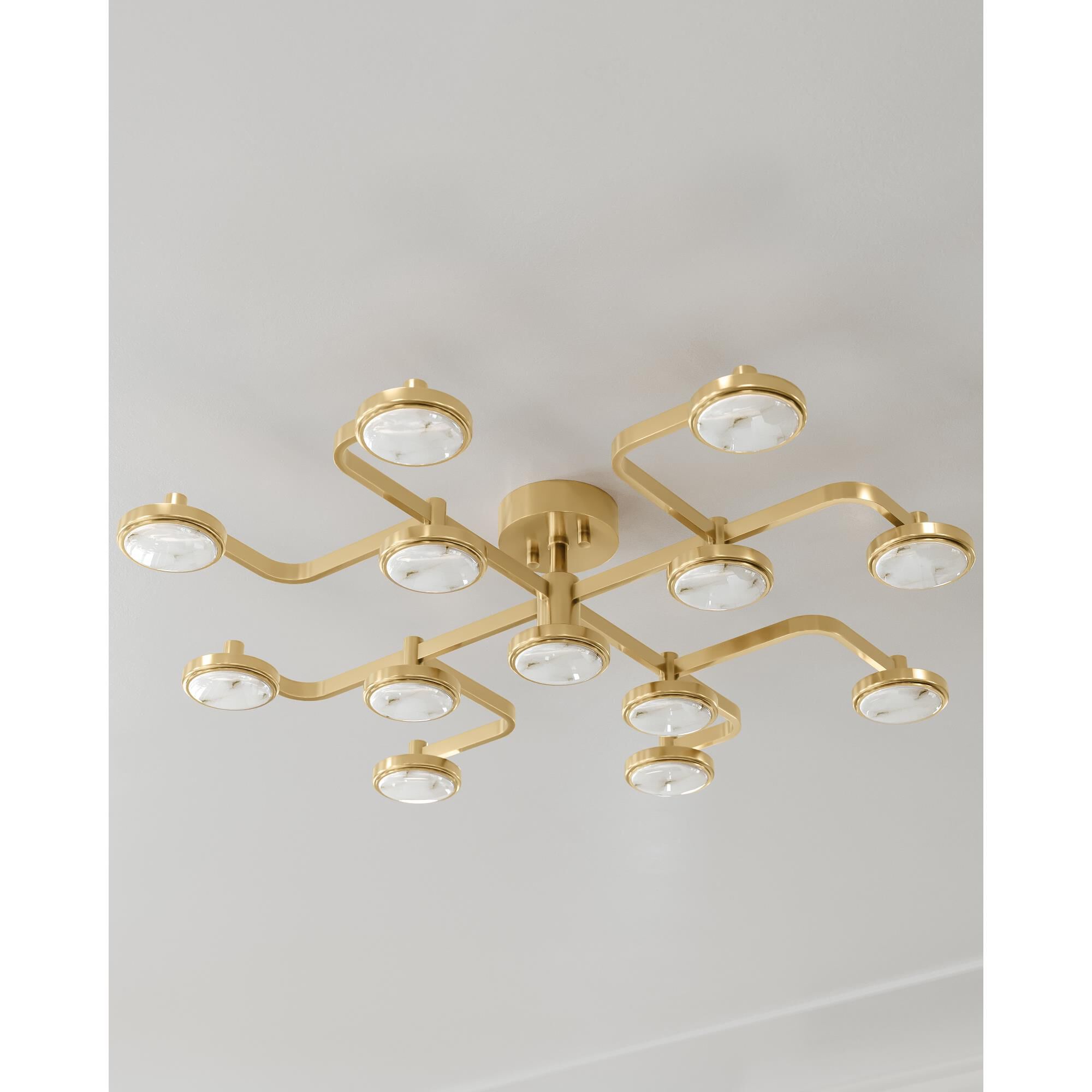 Meander 43.25 Inch Semi Flush Mount by Hudson Valley Lighting