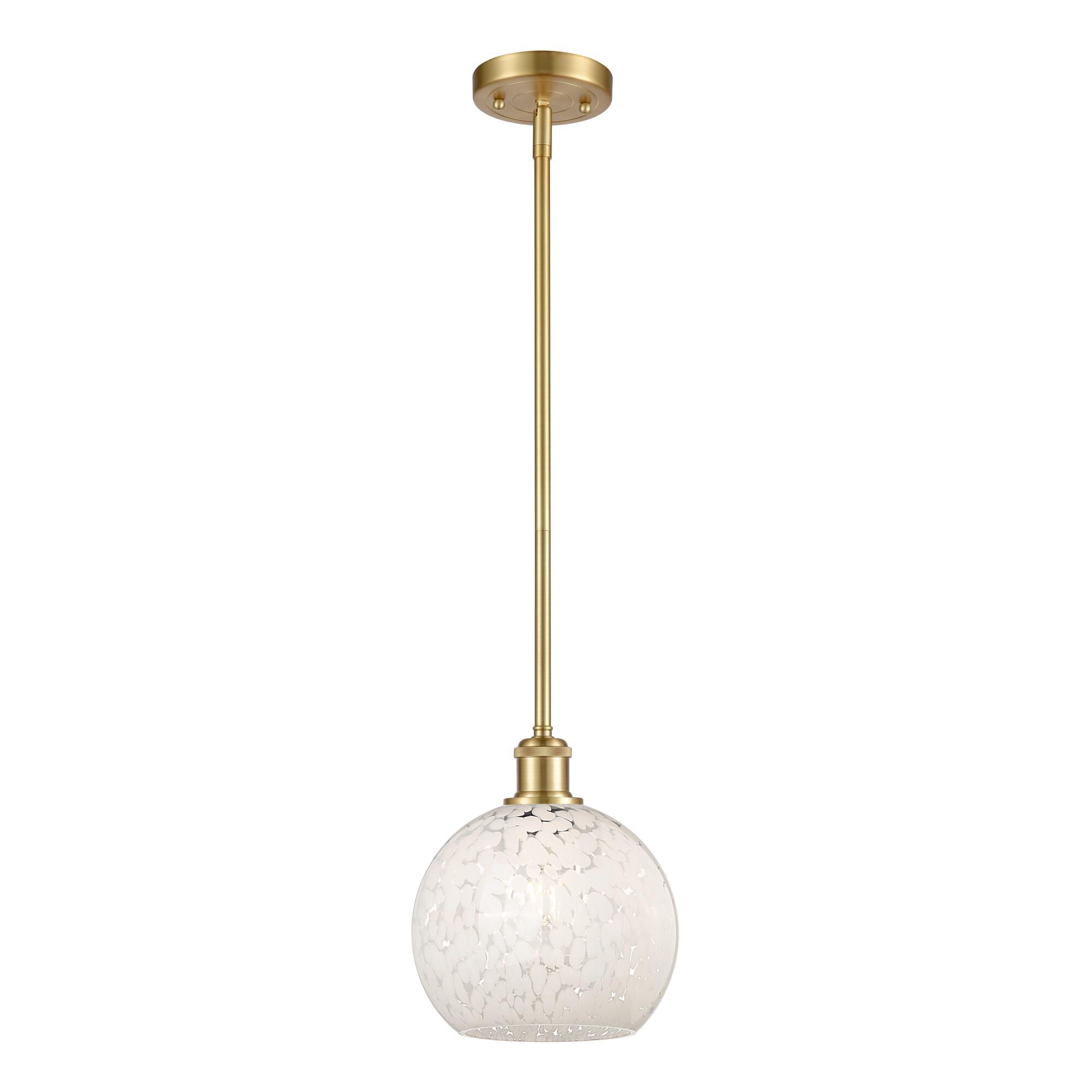 Bruno Marashlian White Mouchette 8 Inch Mini Pendant by Innovations Lighting
