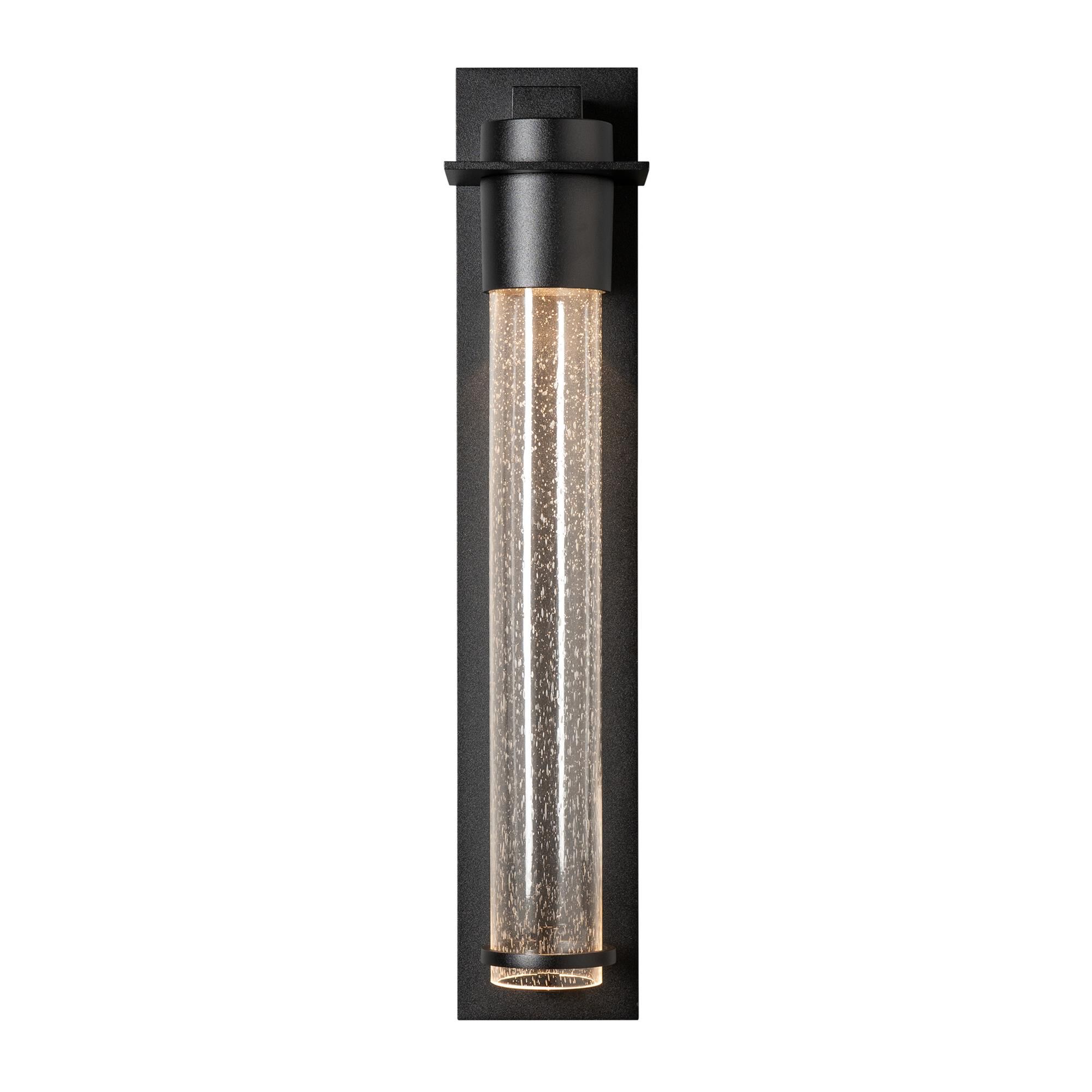 Shown in Coastal Black finish and Clear Seeded glass
