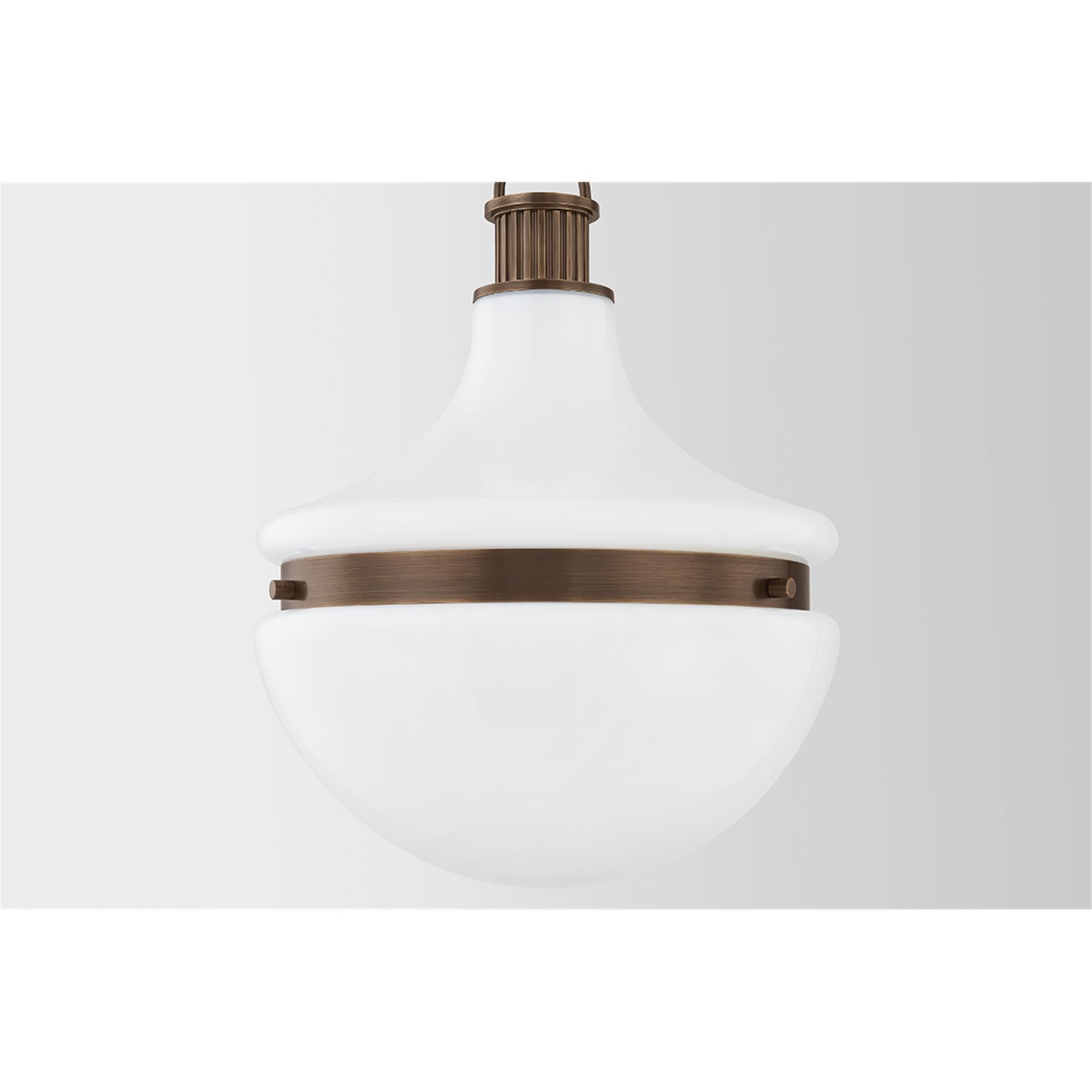 Shown in Historic Bronze finish and Opal Glossy glass