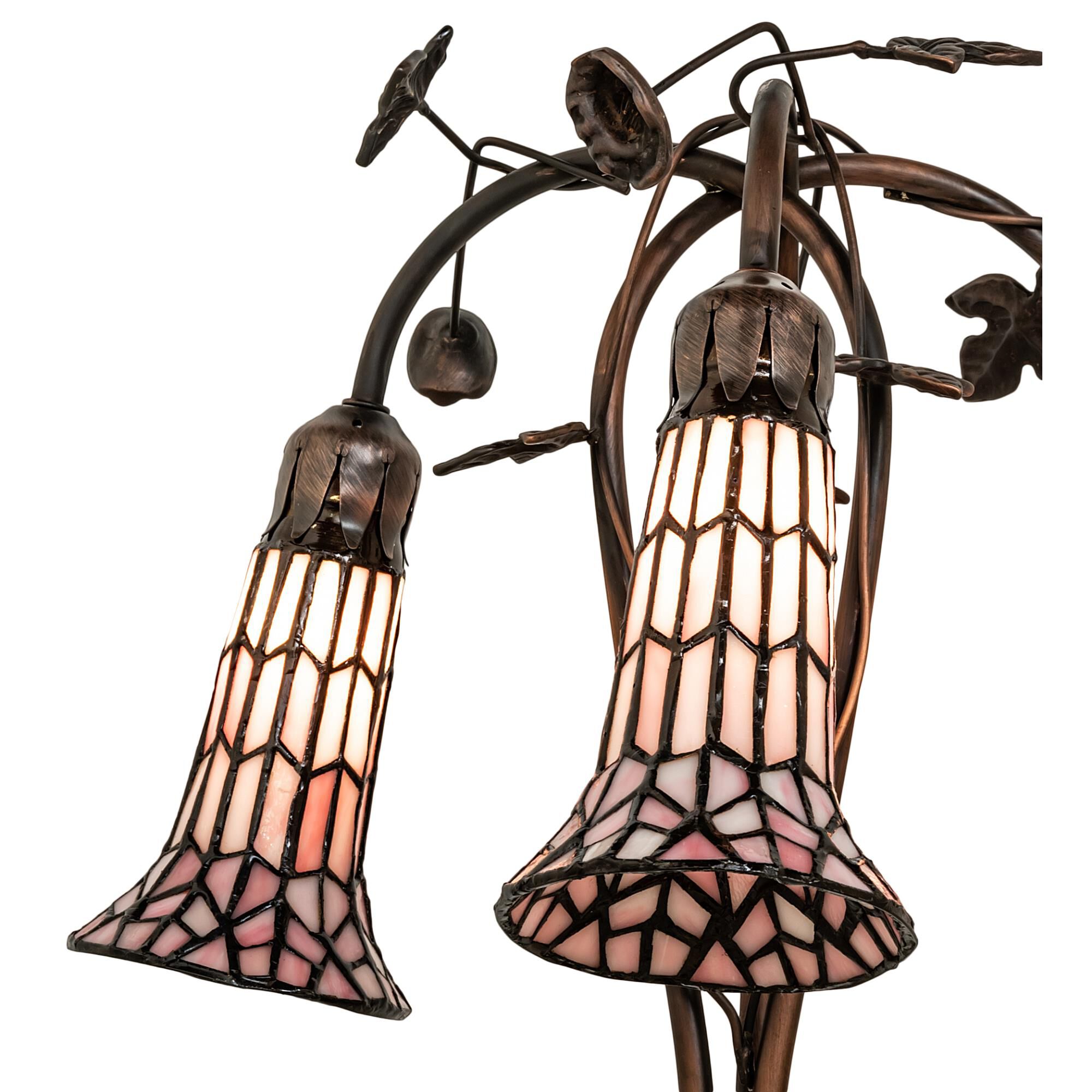 Stained Glass Pond Lily 58 Inch Floor Lamp by Meyda Lighting