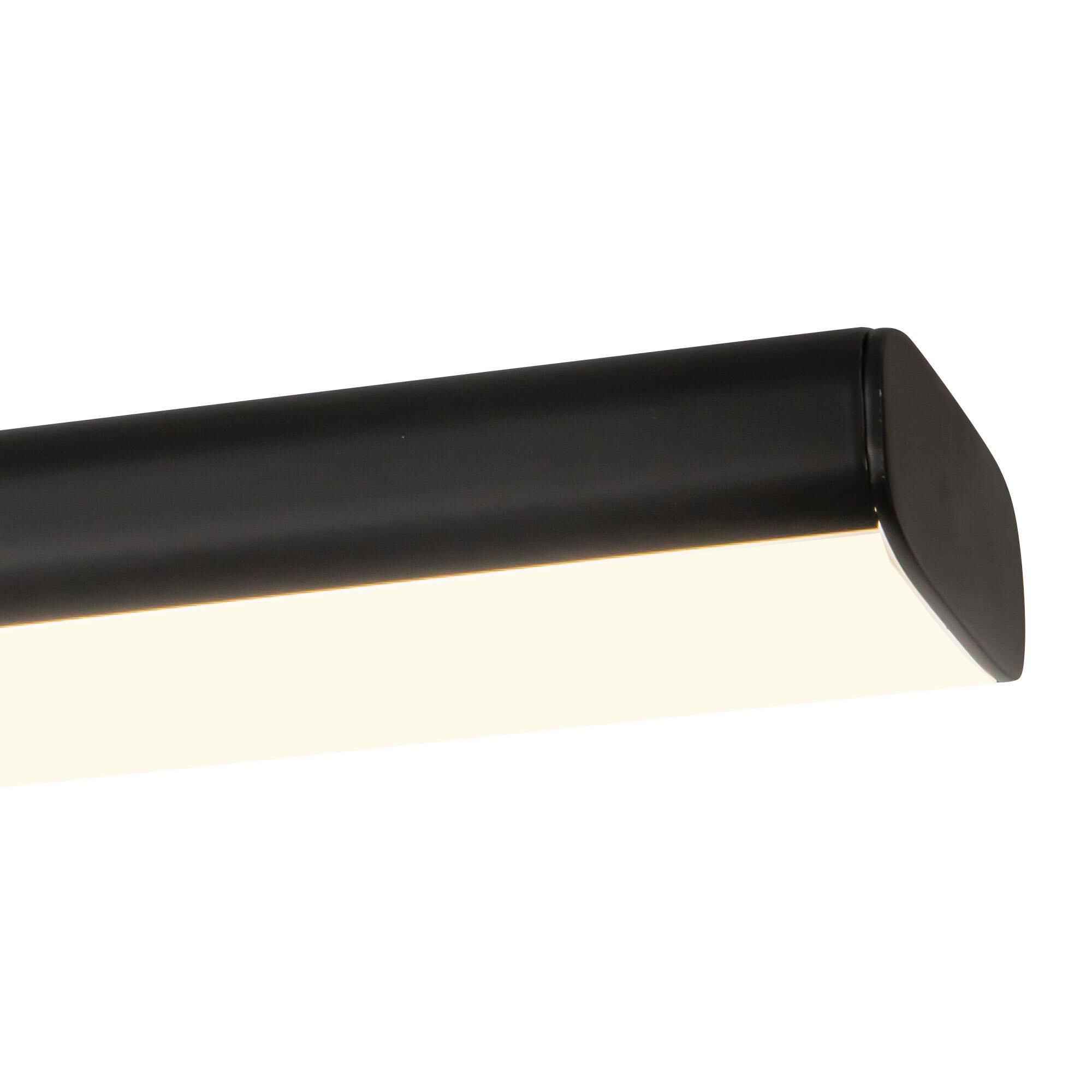 Shown in Black finish and Frosted Polycarbonate Diffuser glass