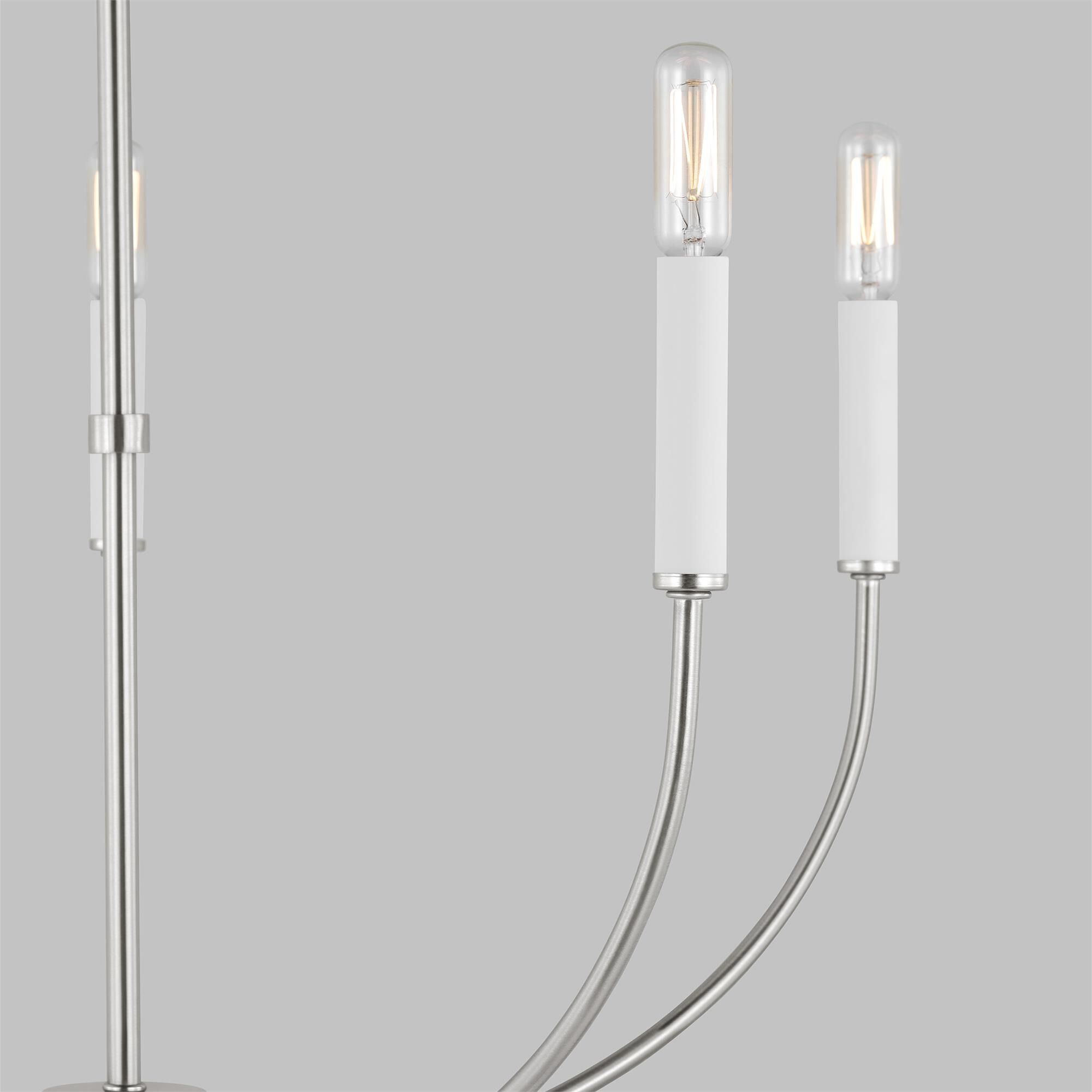 Shown in Brushed Nickel Silver finish