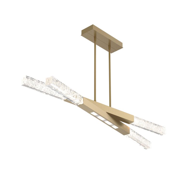Glacier 51 Inch 8 Light Linear Chandelier by Hammerton Studio