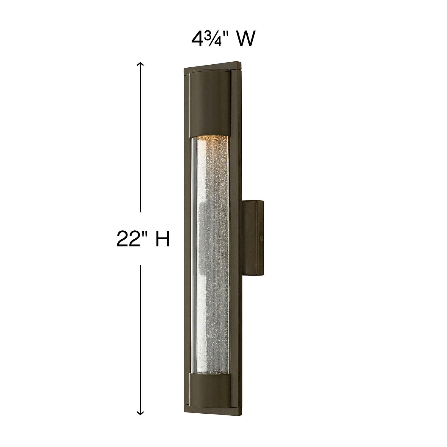 Hinkley Lighting Mist 22 Inch Tall Outdoor Wall Light