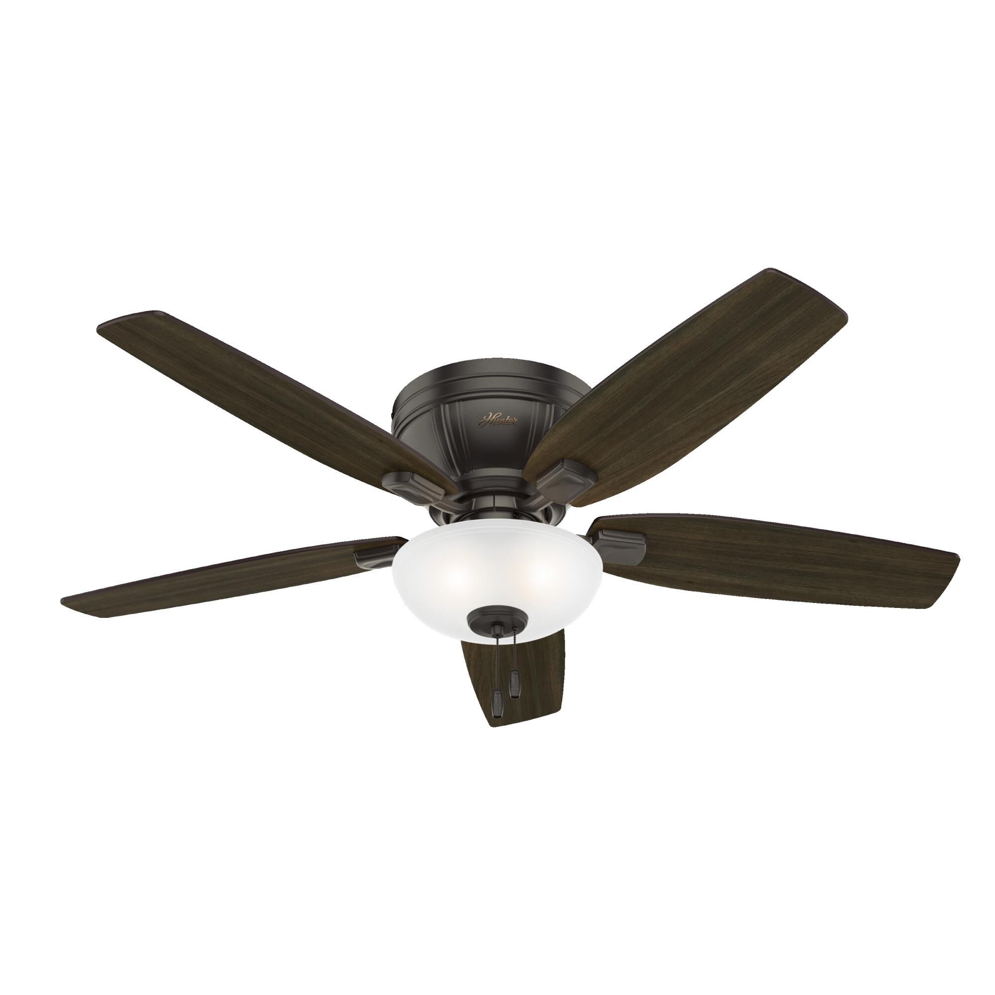 Kenbridge 52 Inch Flush Mount Fan with Light Kit by Hunter Fan
