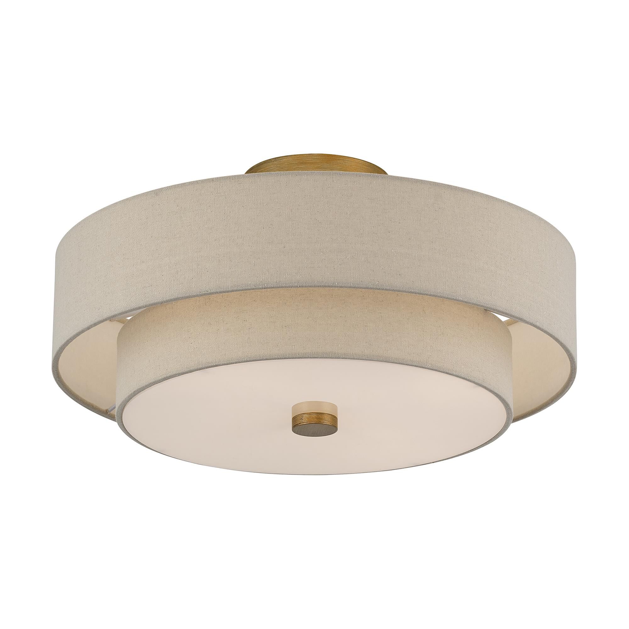 Bellingham 18 Inch Semi Flush Mount by Livex Lighting