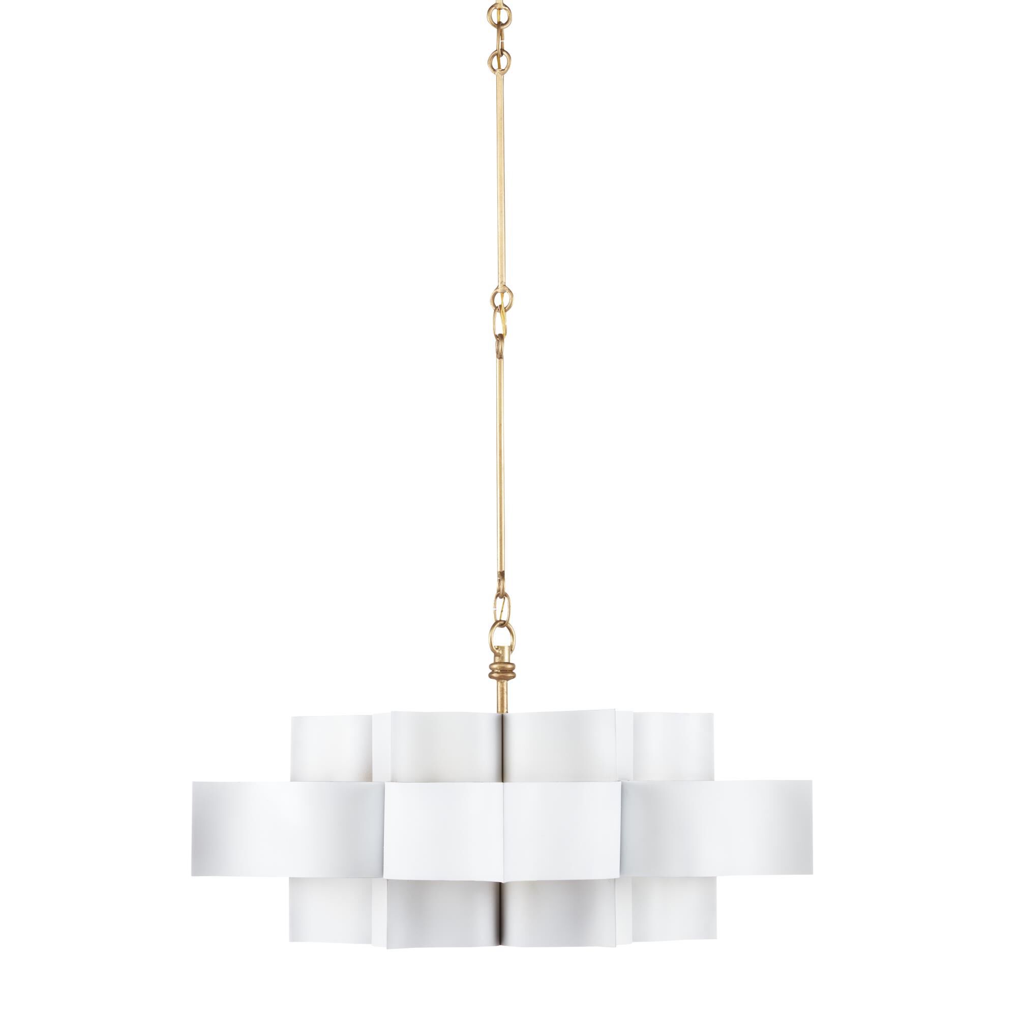 Shown in Sugar White/Comtemoprary Gold Leaf finish