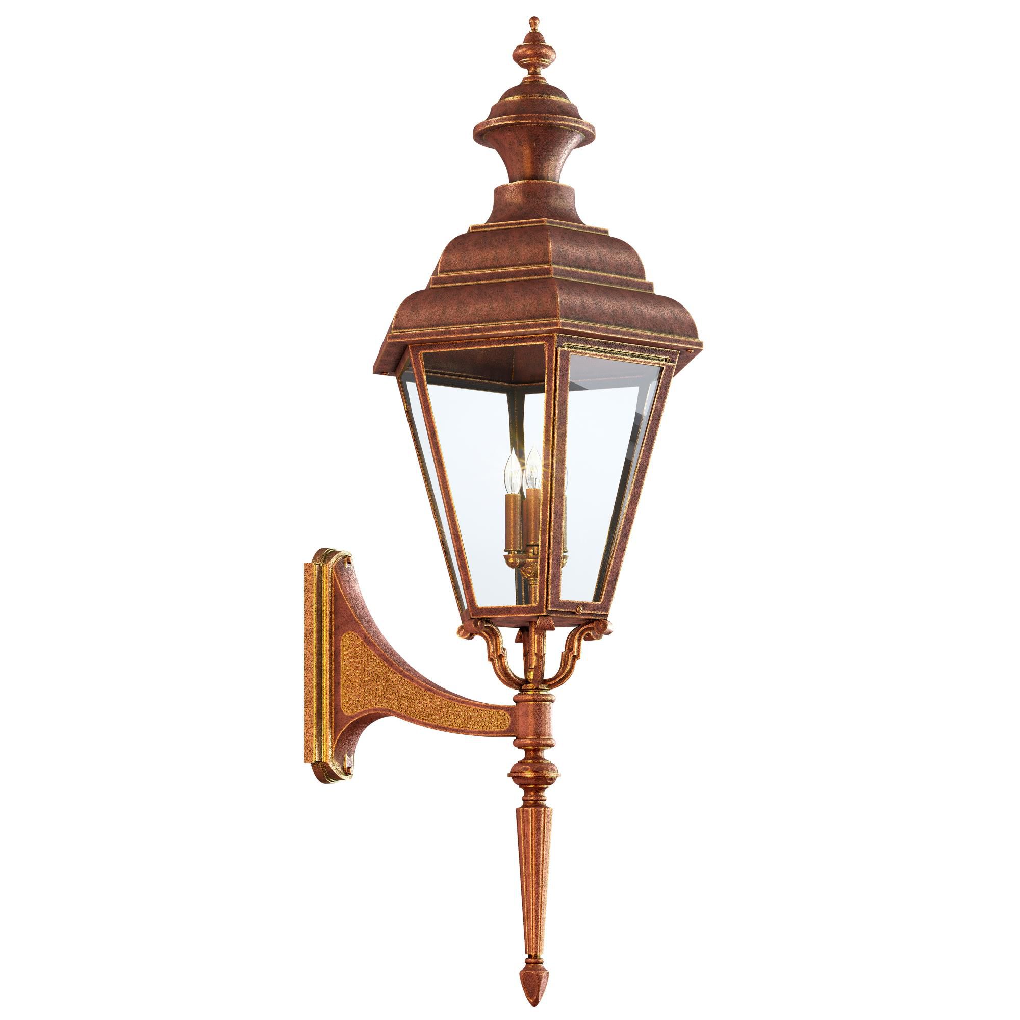 Shown in Antique Red finish and Ca glass