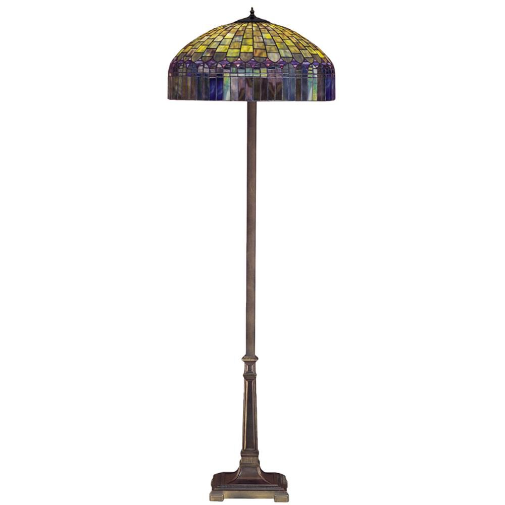 Shown in Mahogany Bronze finish and Amber-Plum-Emerald-Cobalt-Ruby glass