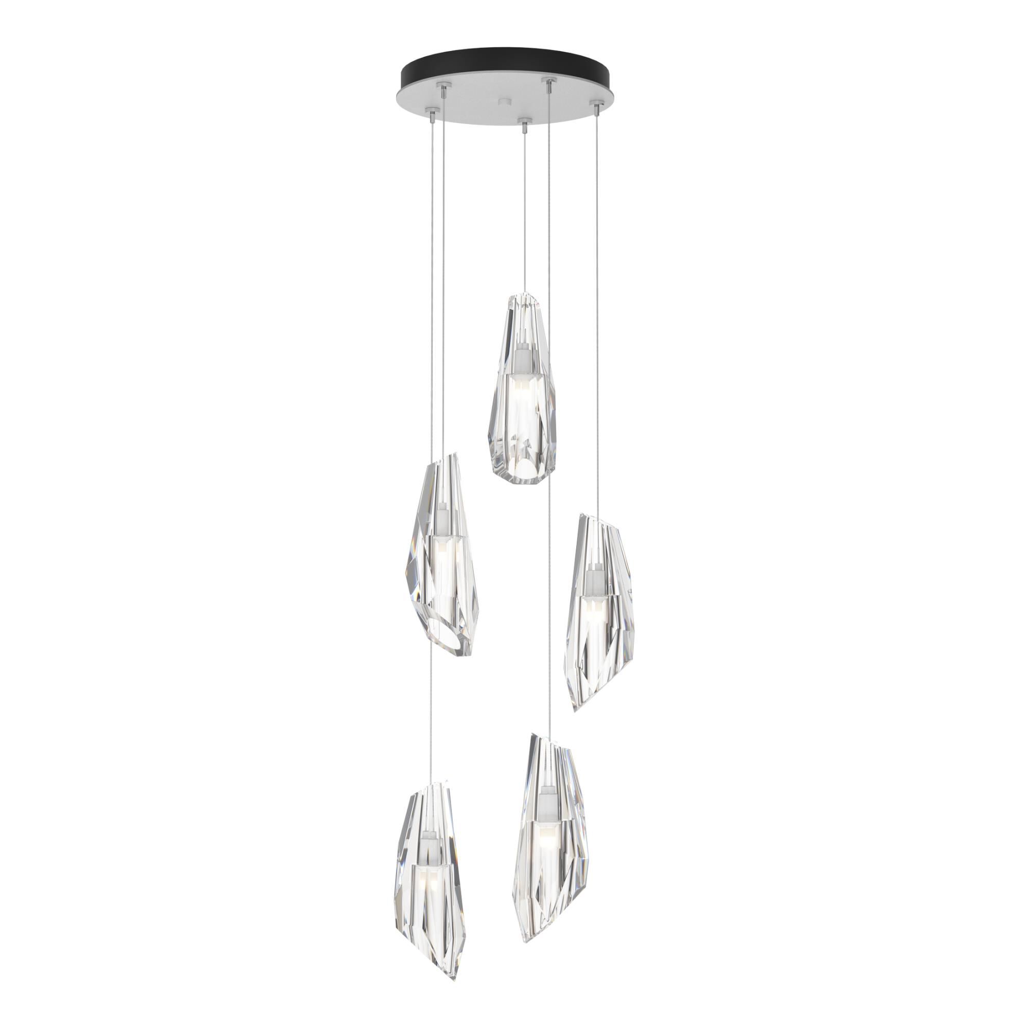 Shown in White finish and Clear crystal and Clear Crystal shade