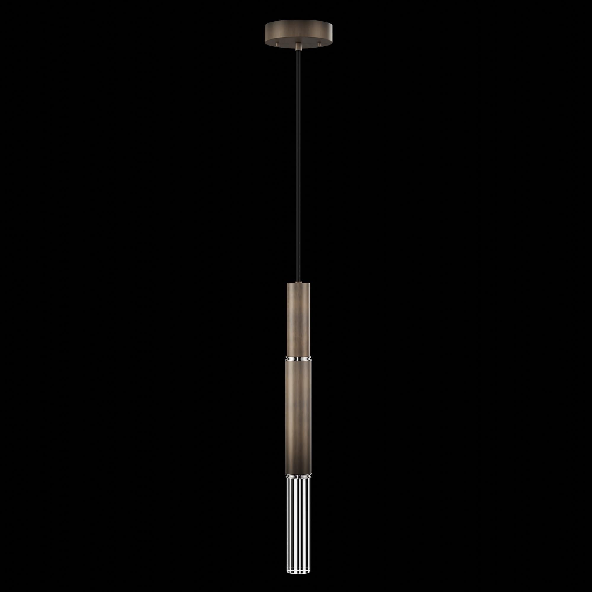 Shown in Bronze finish and True crystal and False glass