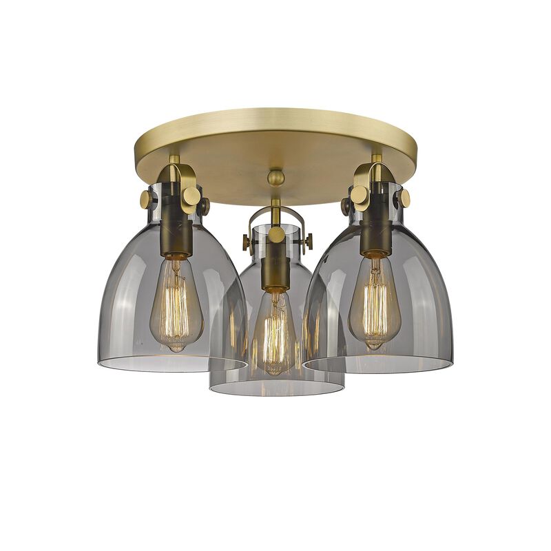 Bruno Marashlian Newton Bell 19 Inch 3 Light Flush Mount by Innovations Lighting