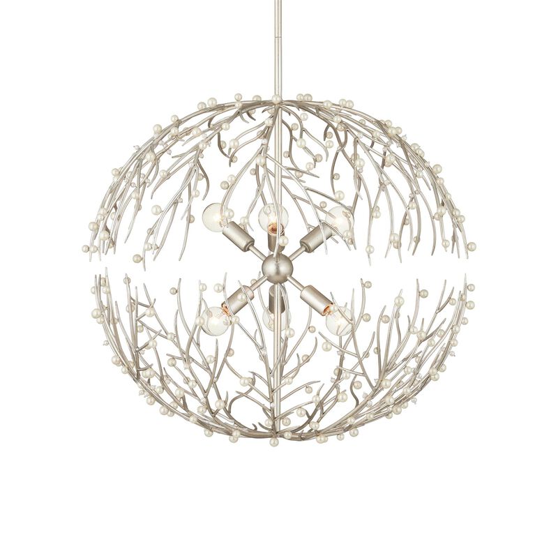 Aviva Stanoff Shinju 26 Inch Chandelier by Currey and Company