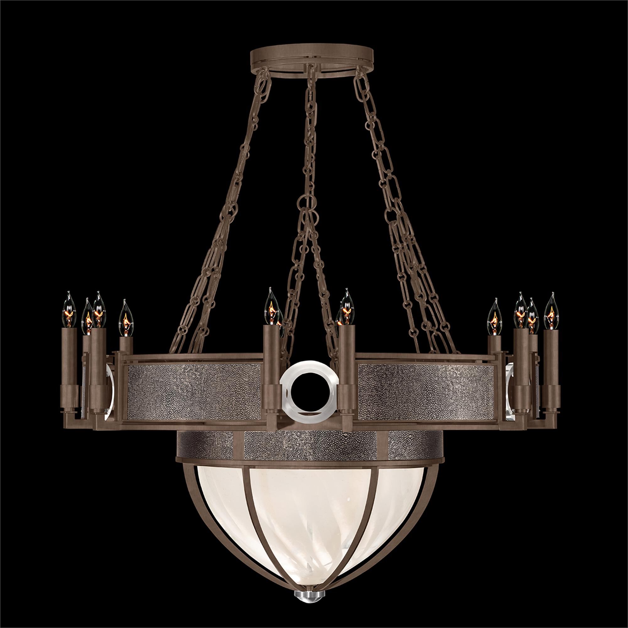 Shown in Bronze and Nickel  finish and Pebble accent
