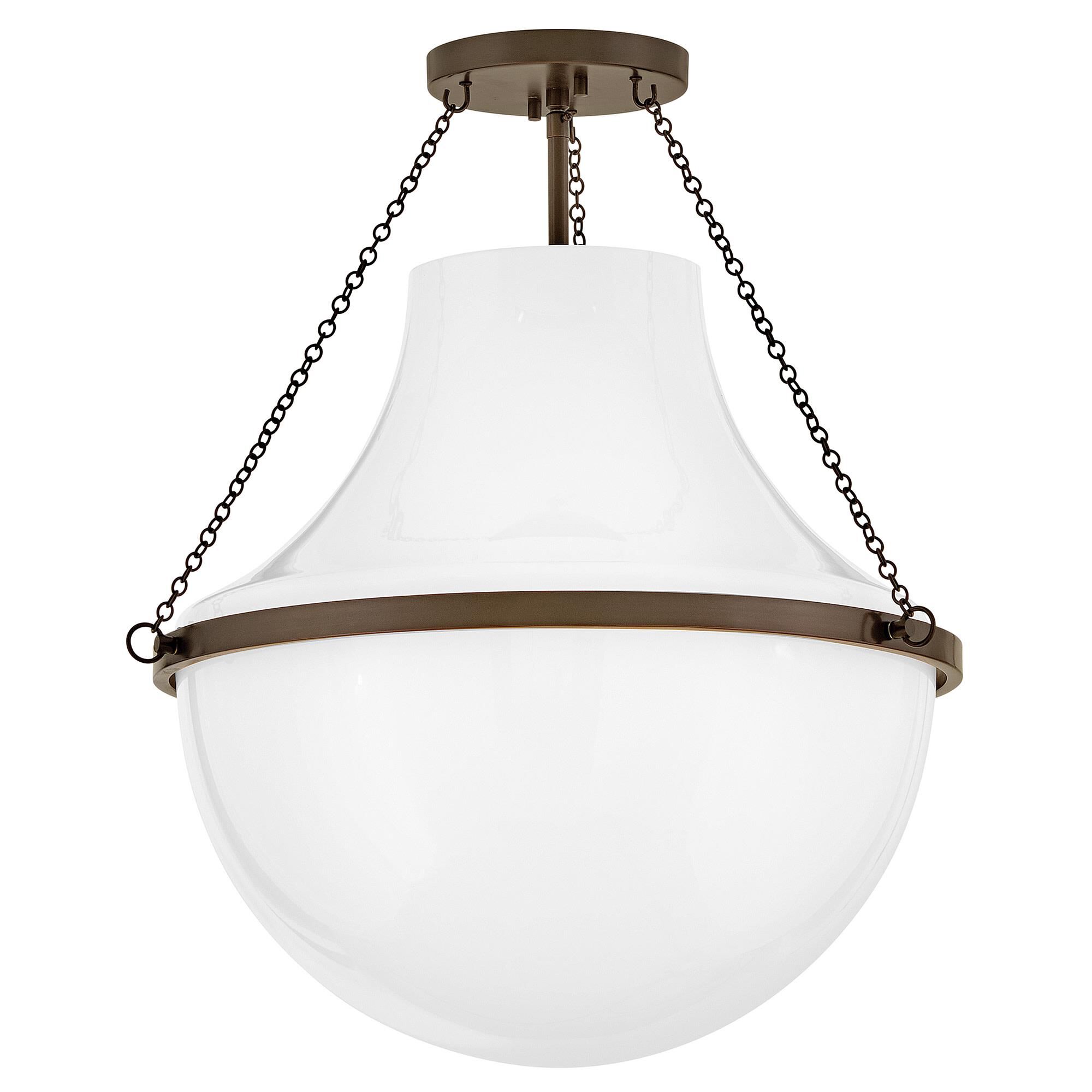 Collins 20 Inch Semi Flush Mount,