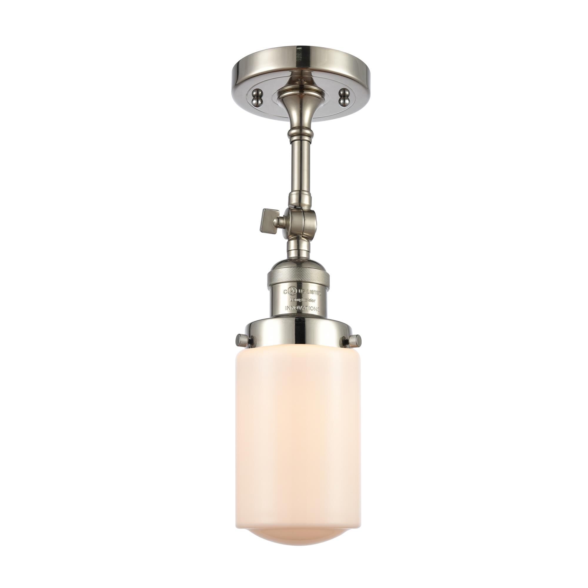Bruno Marashlian Dover 4 Inch 1 Light Semi Flush Mount by Innovations Lighting
