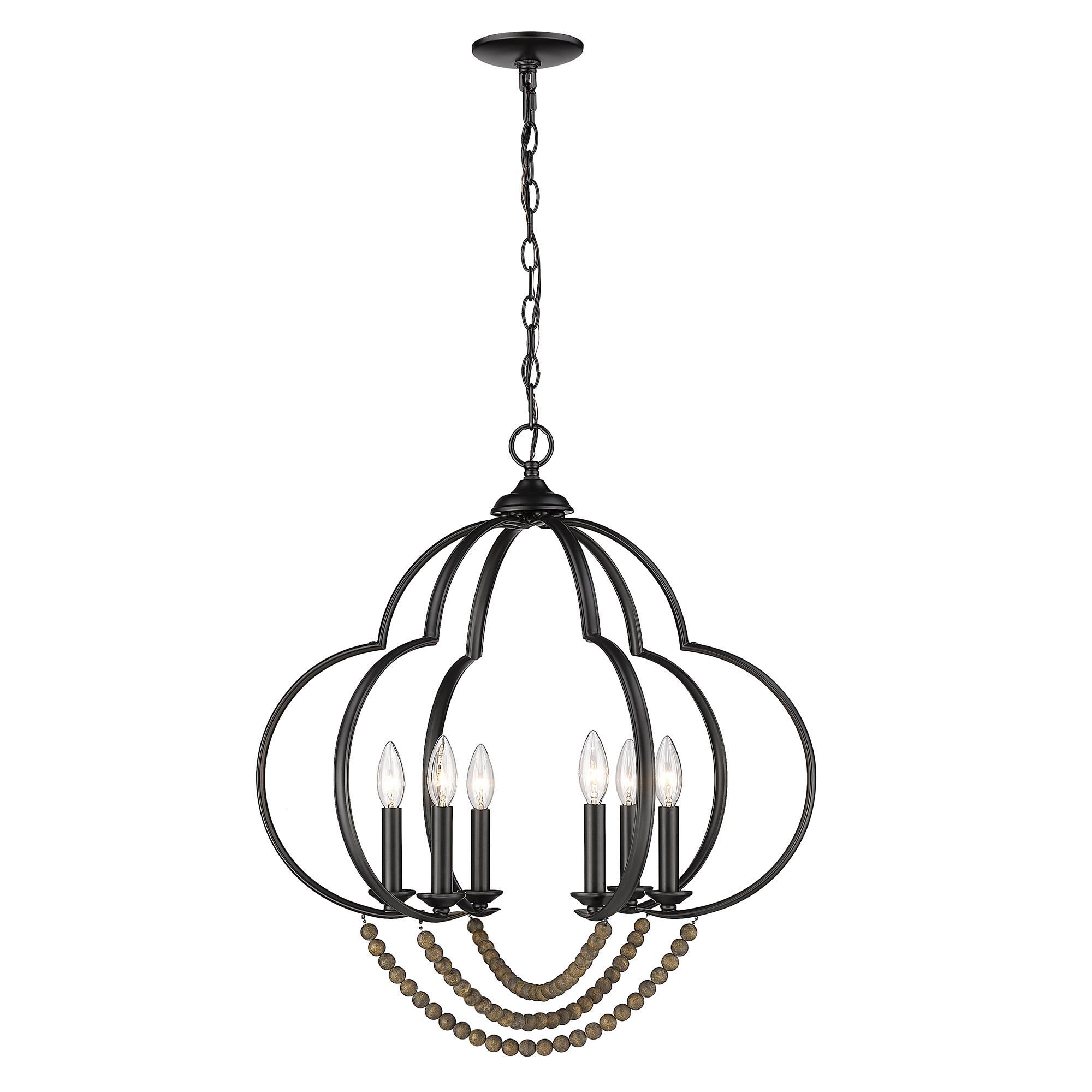 Flori 30 Inch Large Pendant by Golden Lighting