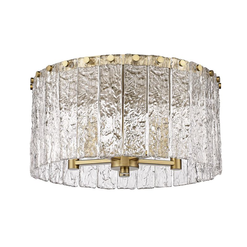 Glacier 16 Inch 5 Light Flush Mount by Z-Lite