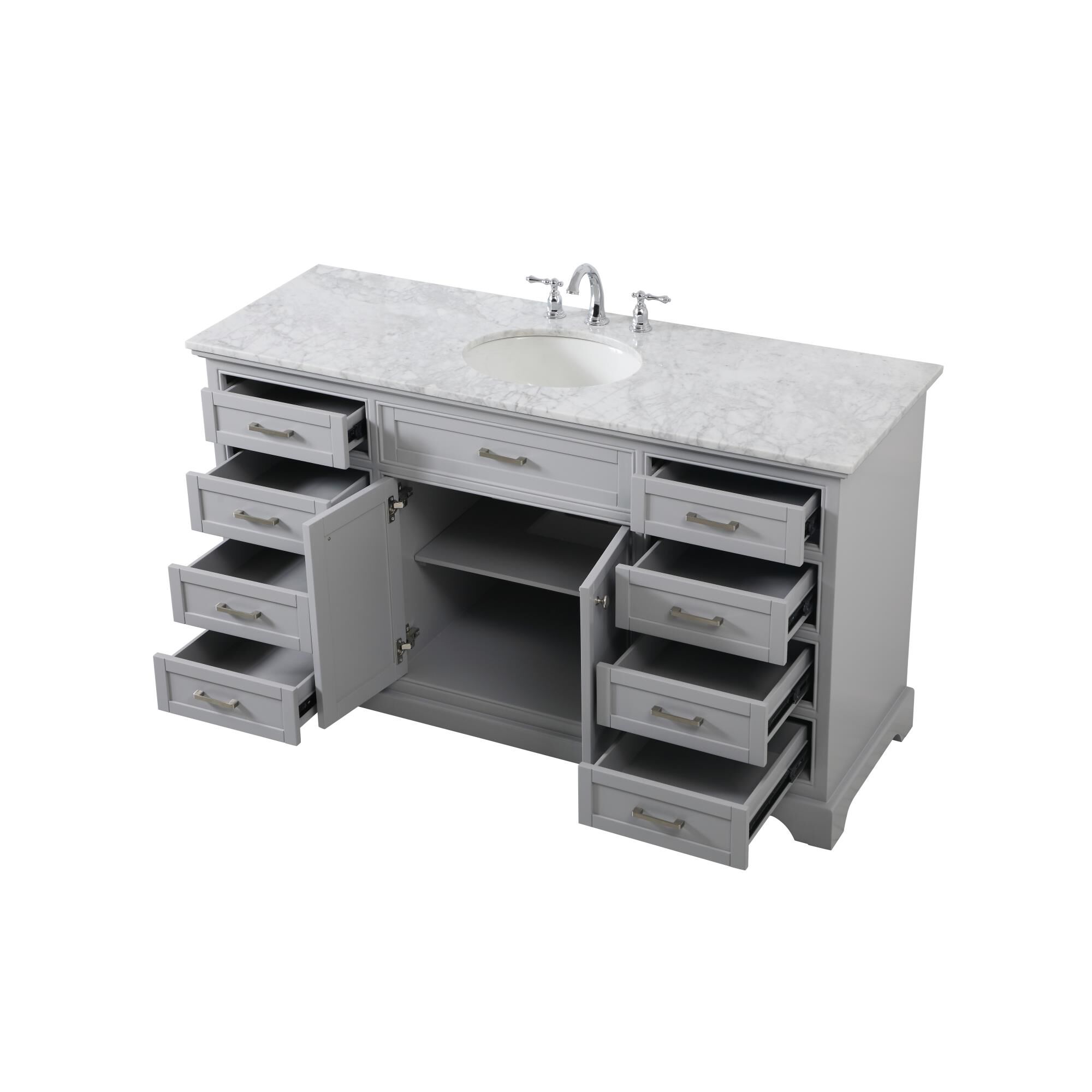 Shown in Grey finish