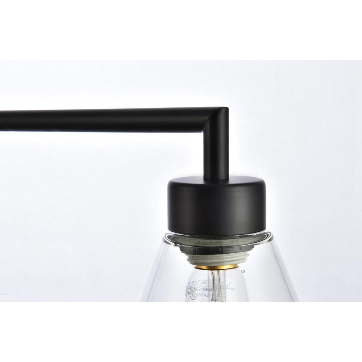 Mera 38 Inch 3 Light Linear Suspension Light by Elegant Lighting