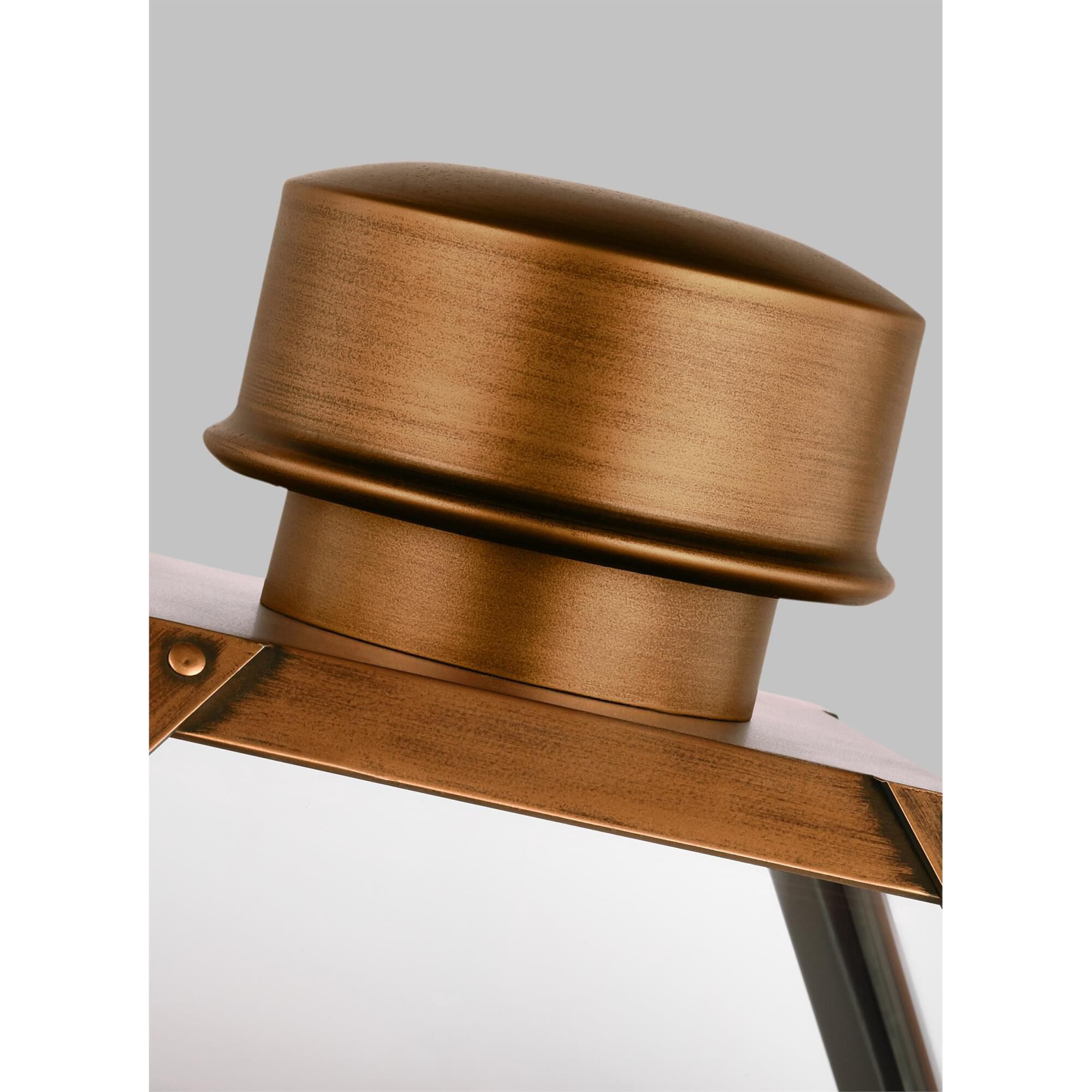 Shown in Natural Copper finish and Clear glass