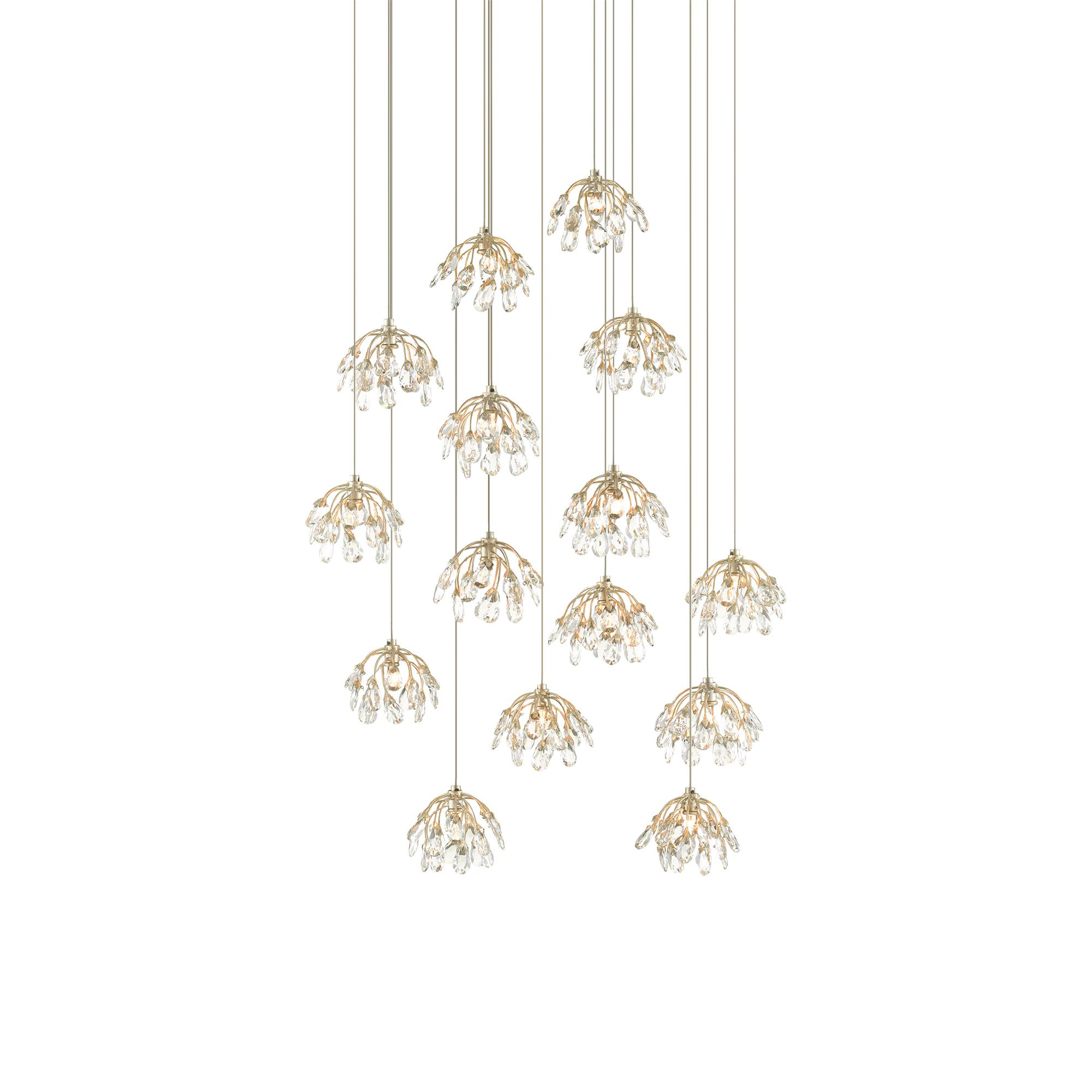 Crystal Bud 15 Light Multi Light Pendant,