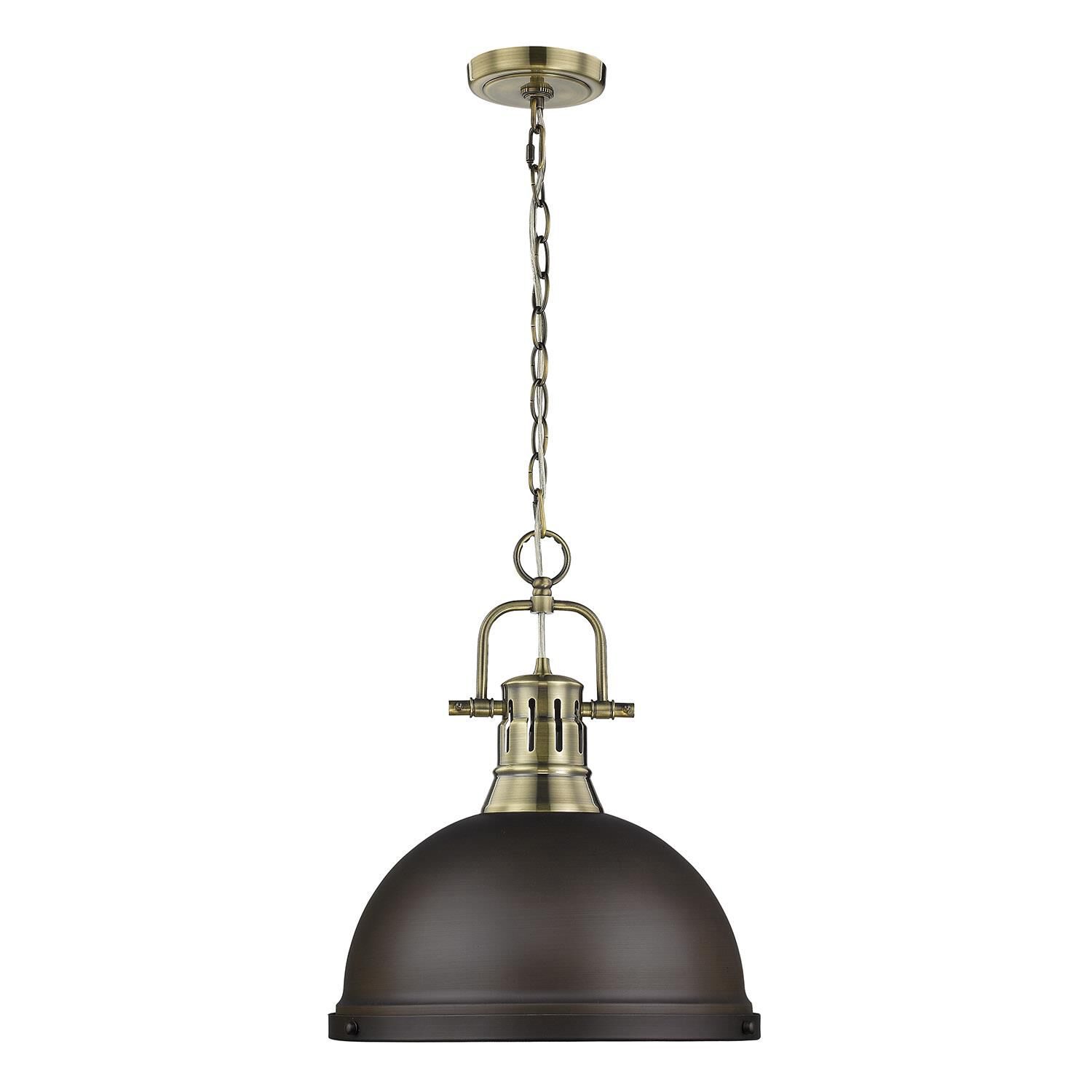 Duncan 14 Inch Large Pendant by Golden Lighting