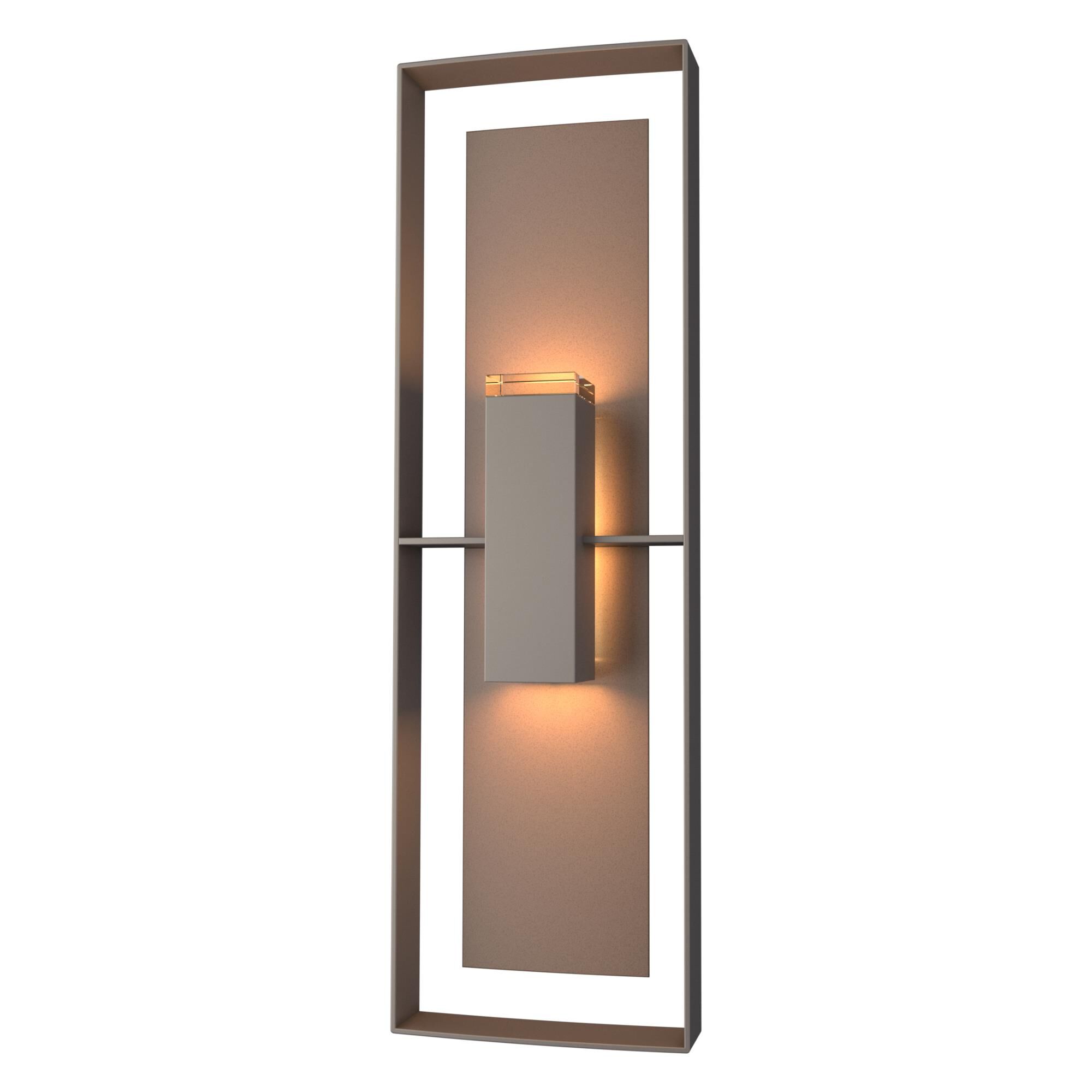 Shown in Coastal Dark Smoke finish and Clear glass and Coastal Bronze accent