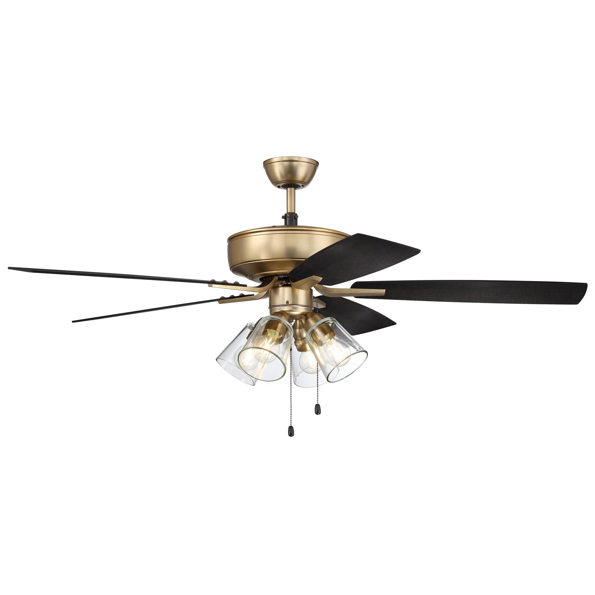 Shown in Satin Brass finish and Clear glass and Yes shade