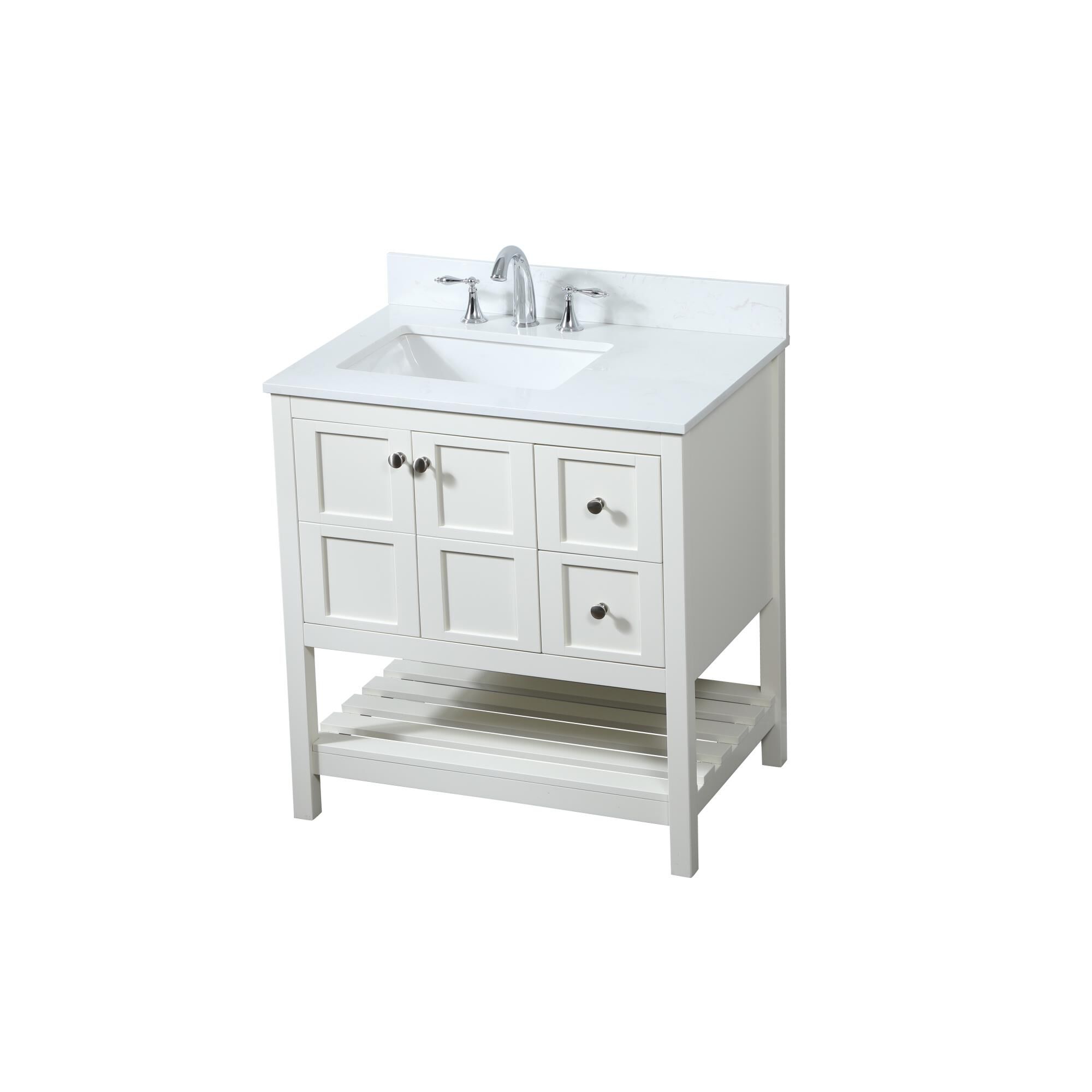 Shown in White finish