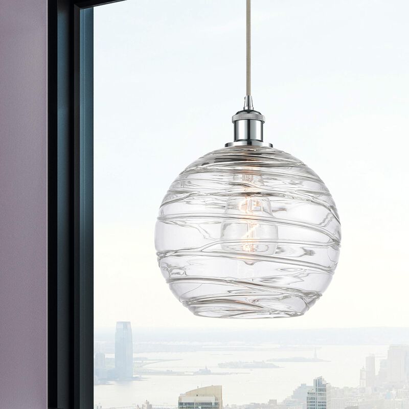 Bruno Marashlian Athens Deco Swirl 10 Inch Mini Pendant by Innovations Lighting