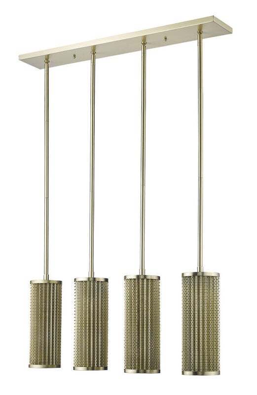 Basetti 33 Inch 4 Light Linear Suspension Light by Trend Lighting