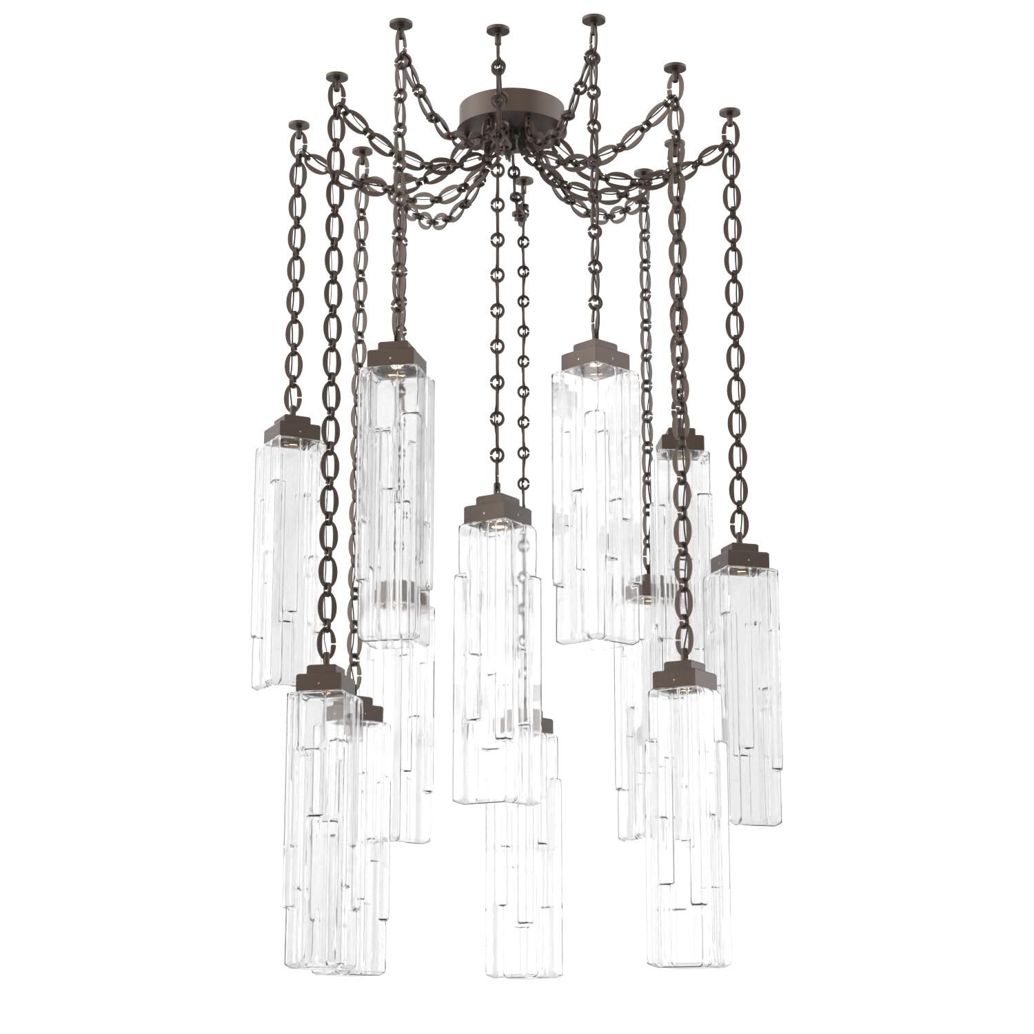 Shown in Flat Bronze finish and Clear glass