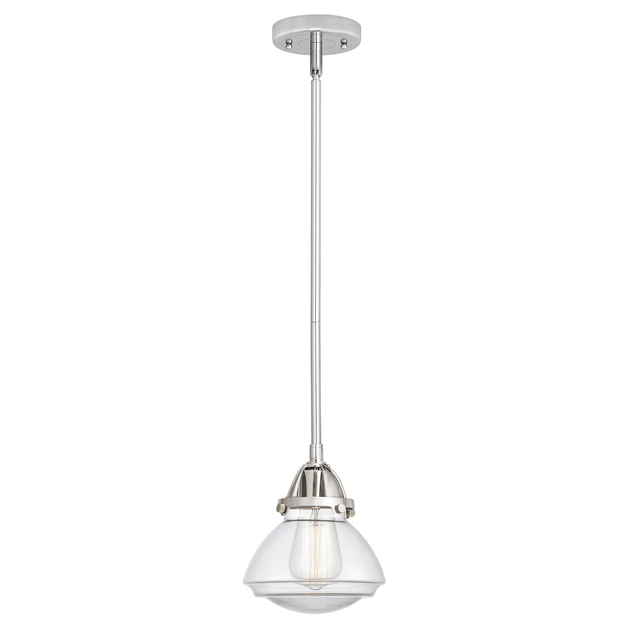 Shown in Polished Chrome finish and Clear glass
