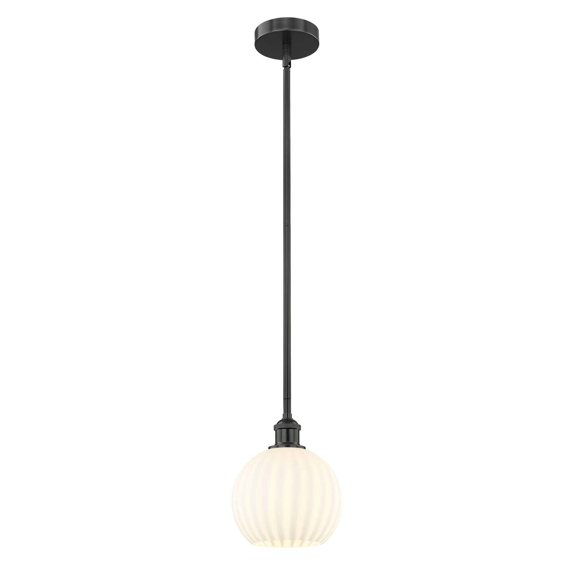 Bruno Marashlian White Venetian 8 Inch Mini Pendant by Innovations Lighting