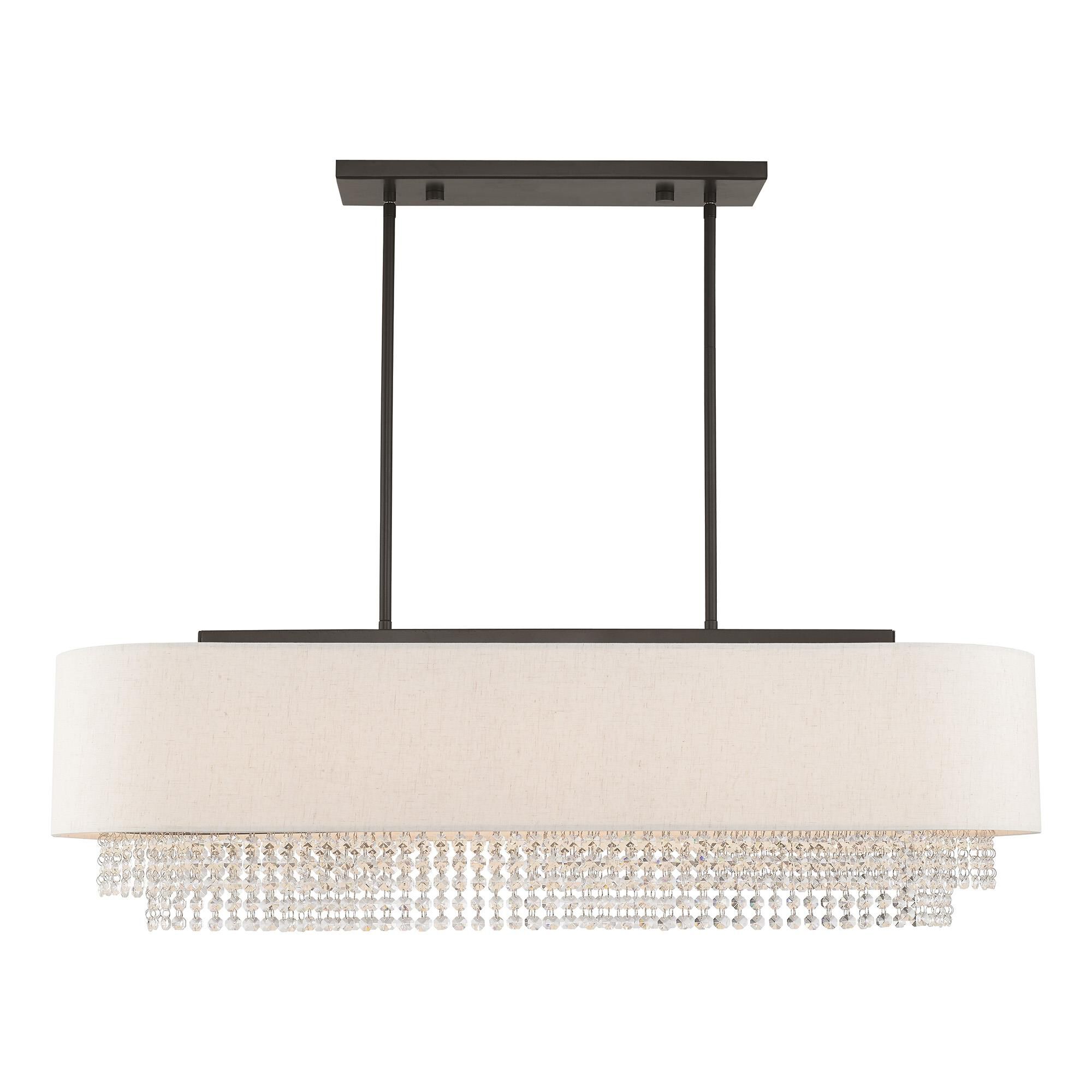 Carlisle 41 Inch 5 Light Linear Suspension Light by Livex Lighting