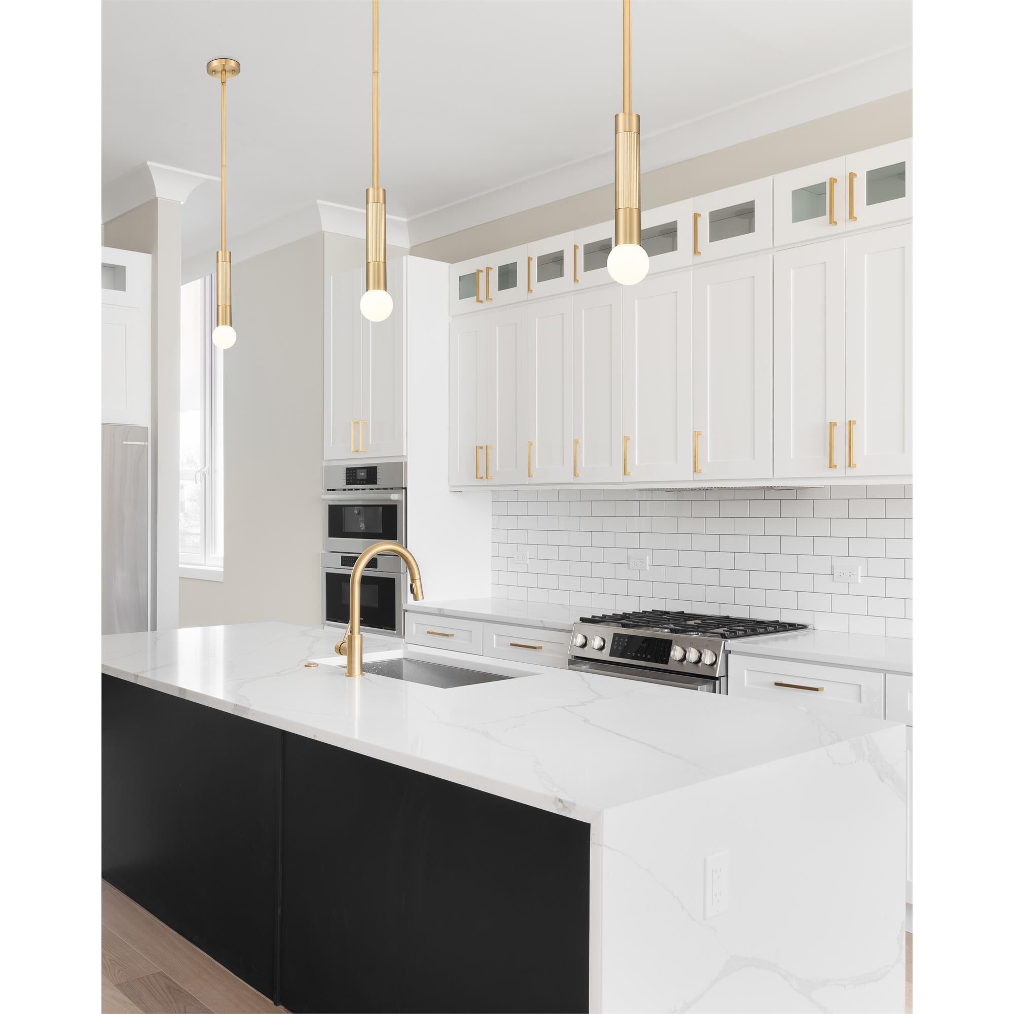 Shown in Modern Gold finish