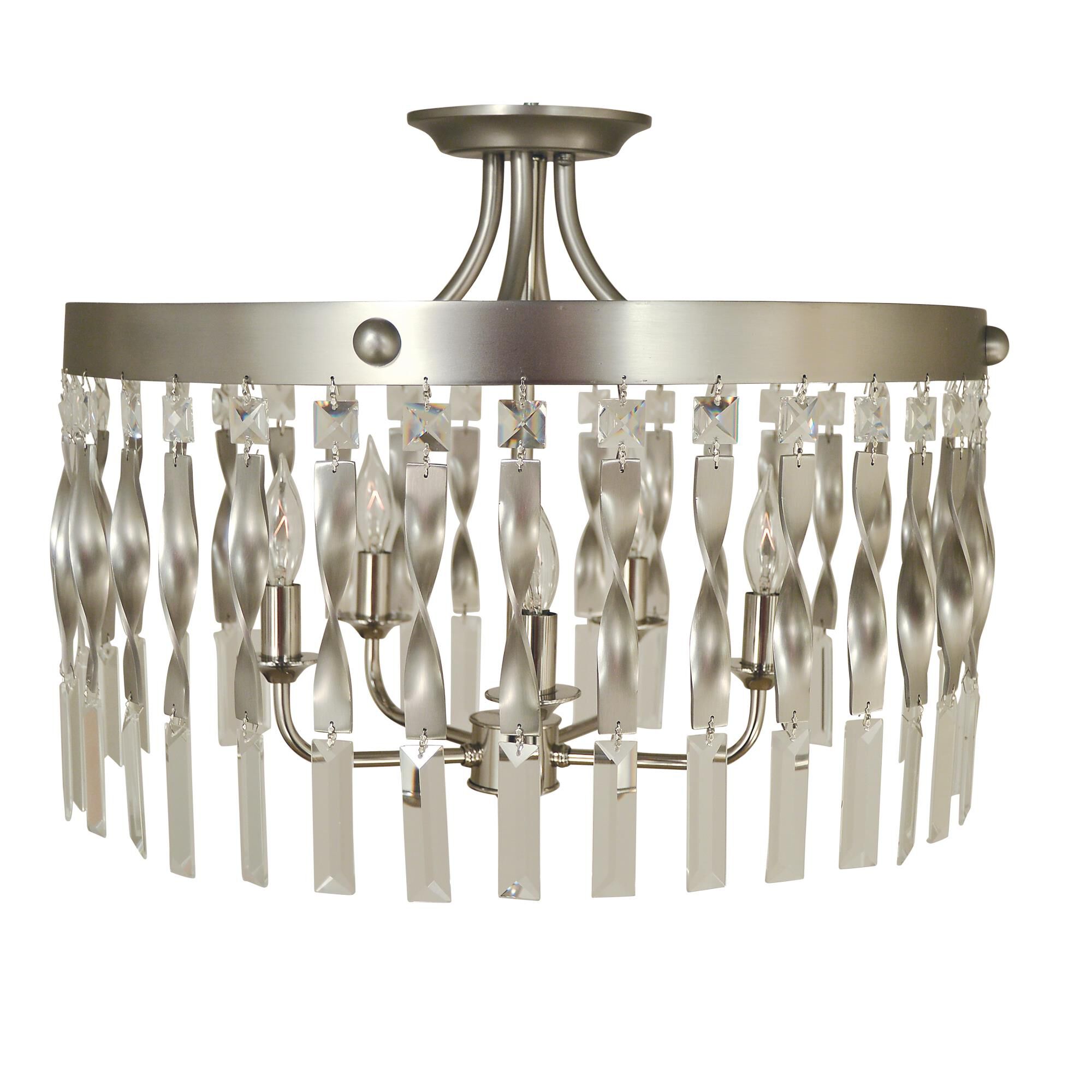 Adele 20 Inch 5 Light Semi Flush Mount by Framburg