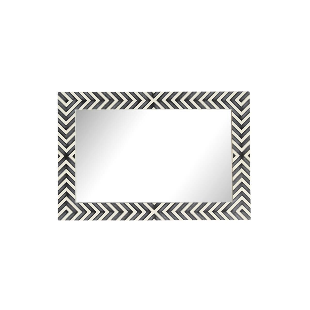 Rectangular mirror 30x20 inch in chevron Wall Mirror by Elegant Decor