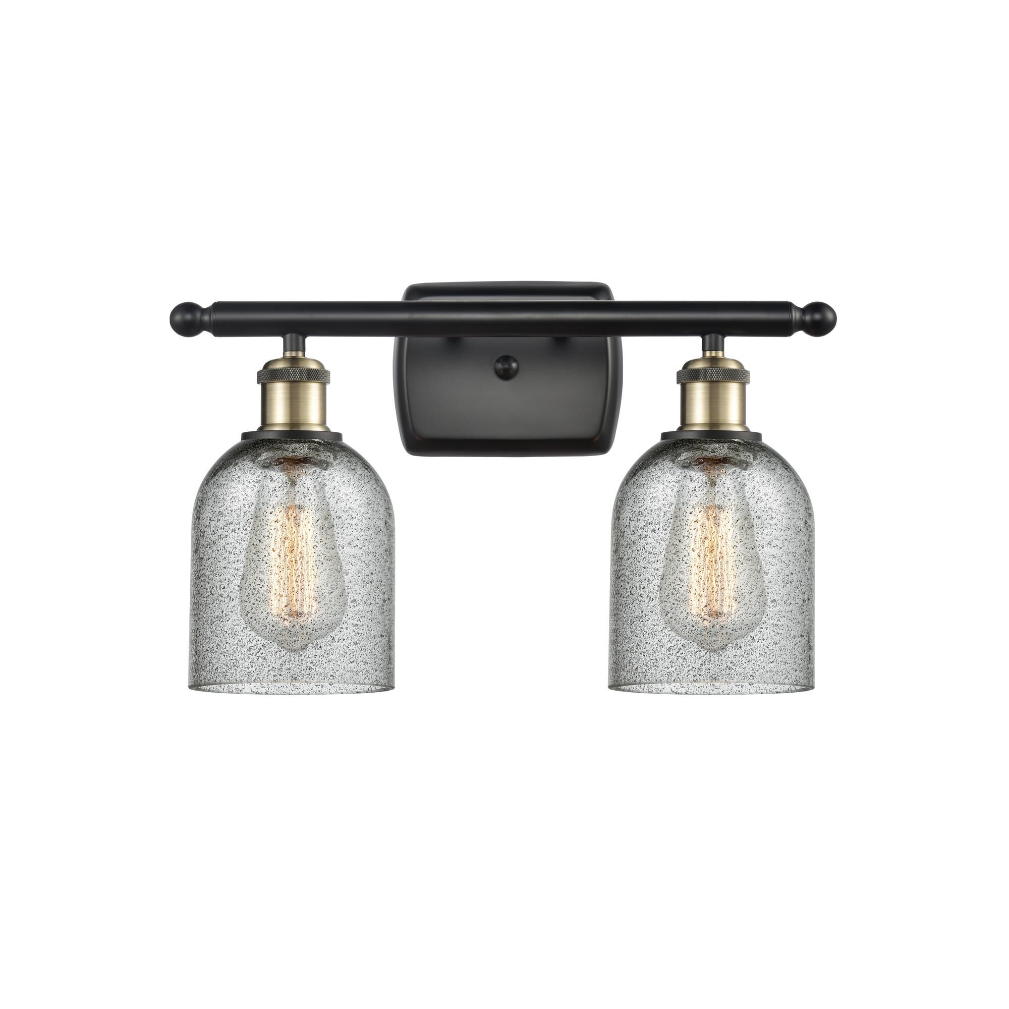 Shown in Black Antique Brass finish and Bell glass and Glass shade