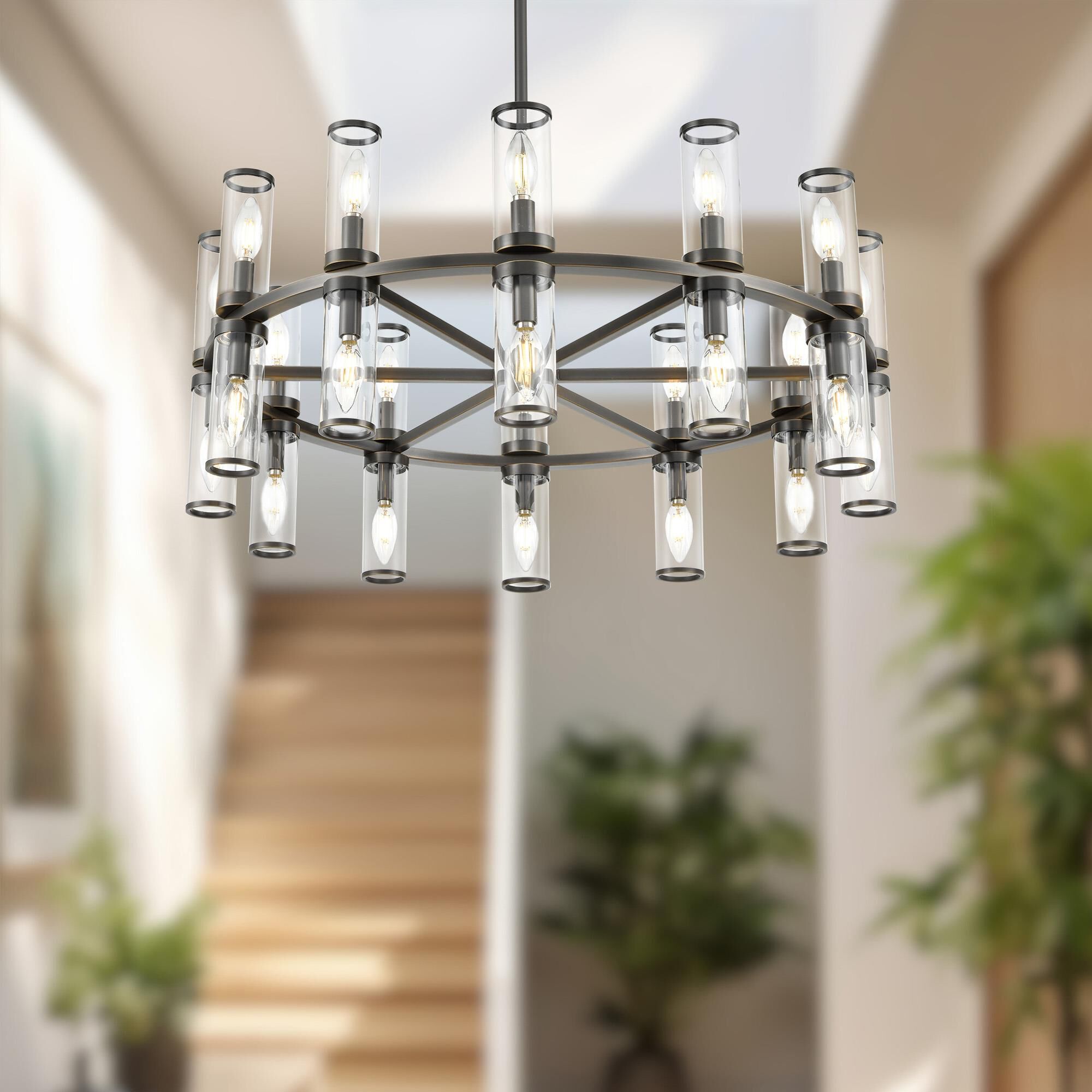 Revolve 33 Inch 24 Light Chandelier by Alora Lighting