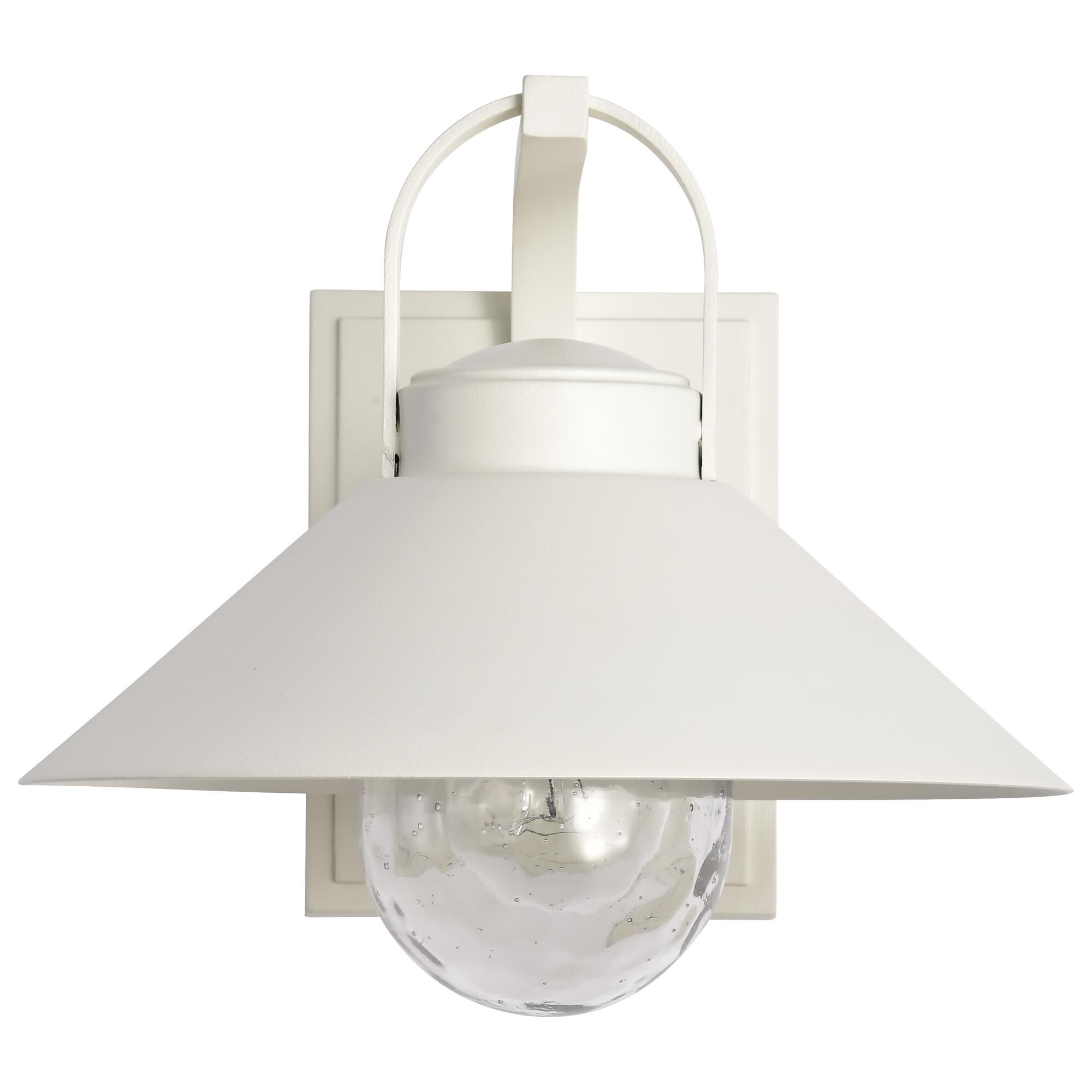 Shown in White finish and Clear Seeded glass