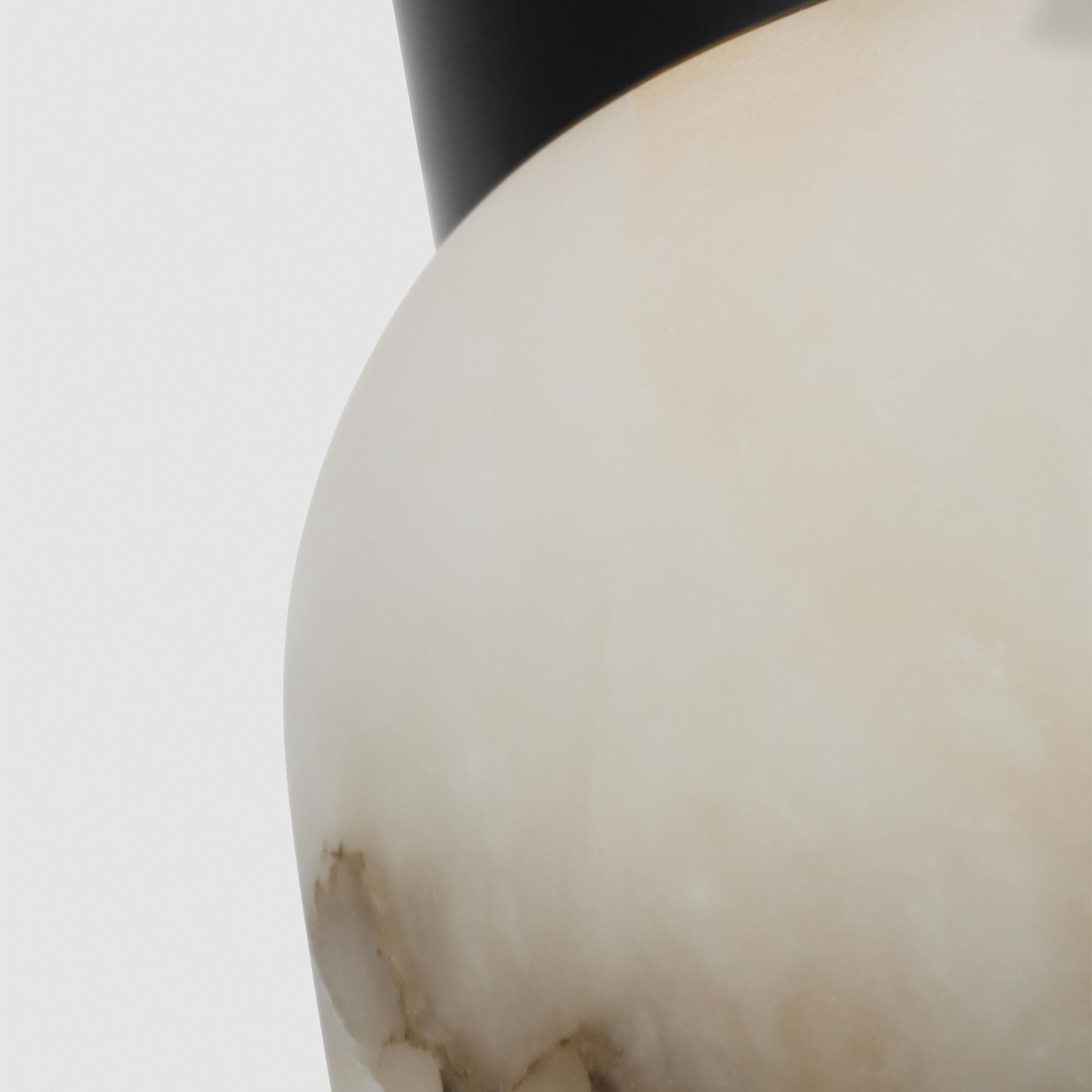 Shown in Bronze finish and Alabaster shade