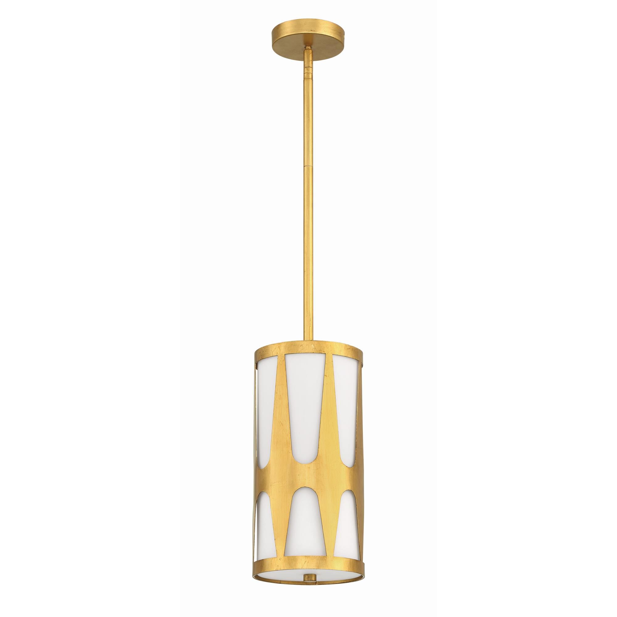 Shown in Antique Gold finish and Glass shade